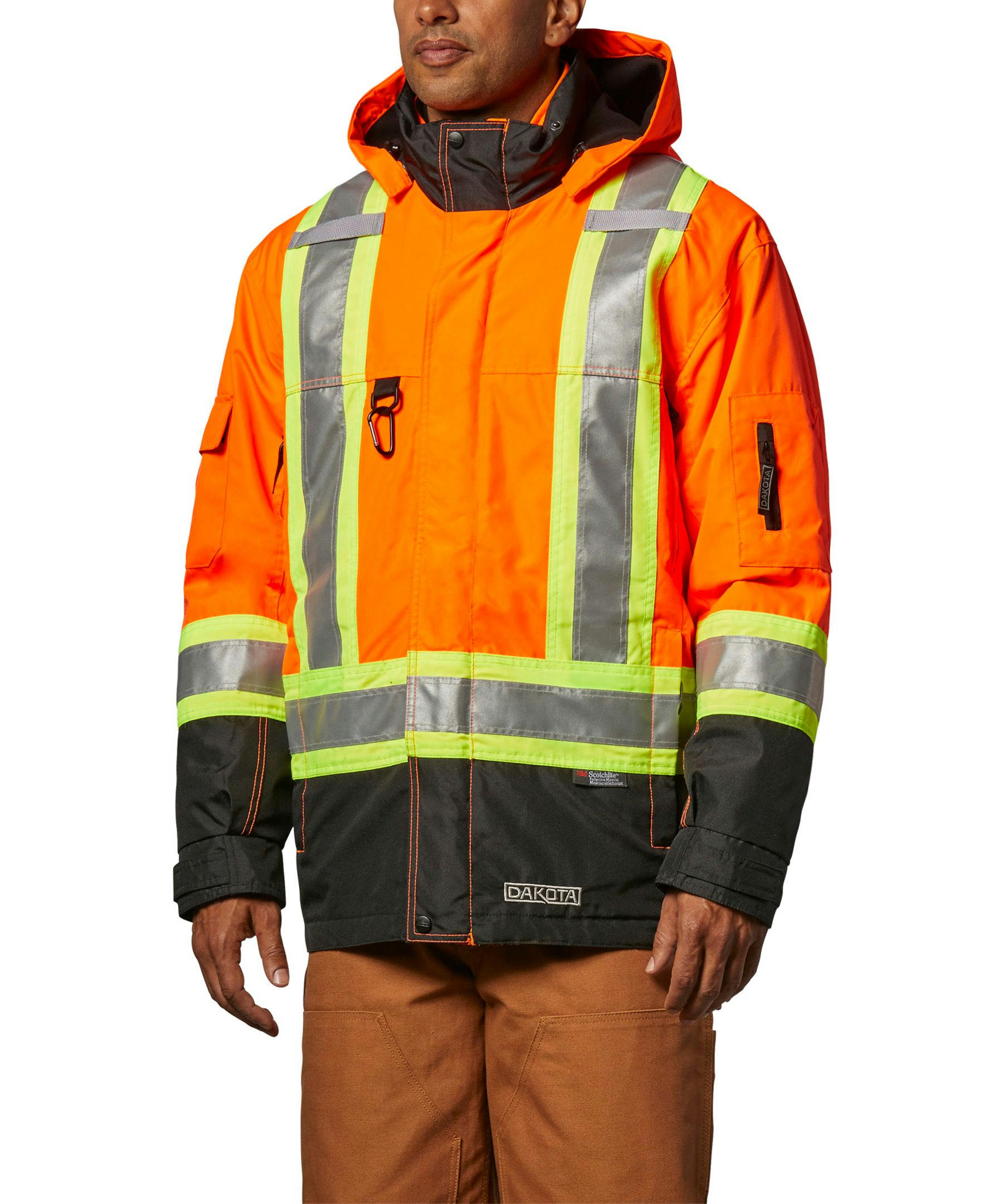 Dakota WorkPro Series Men's Hi-Visibility 7-In-1 T-MAX Lined Jacket
