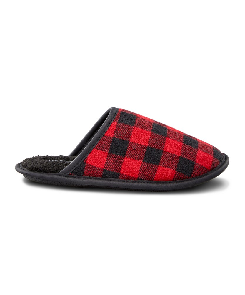 WindRiver Men's Plaid Scuff Slippers