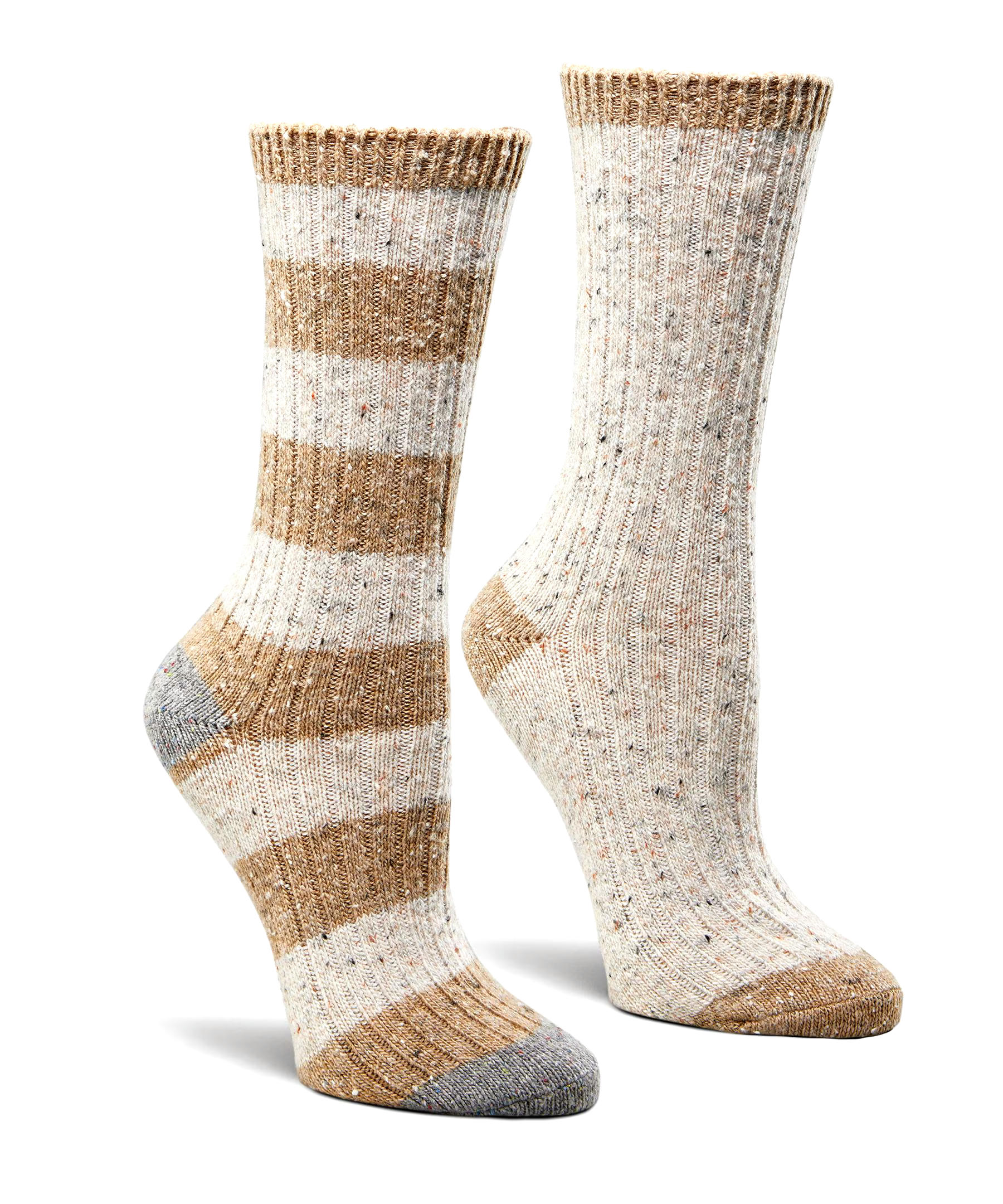 Denver Hayes Women's 2 Pack Rib Knit Sweater Crew Socks