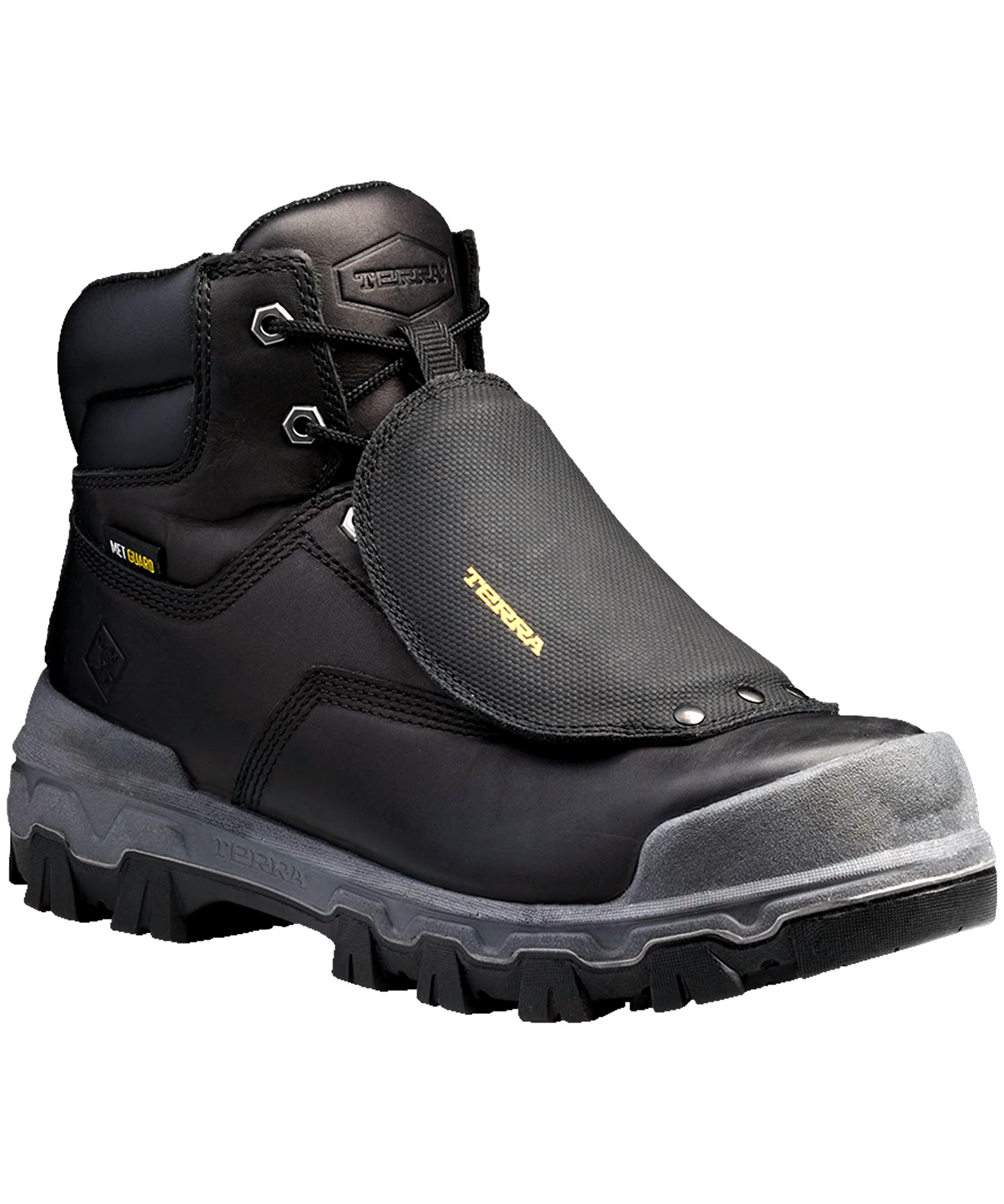 Terra Men's 6 Inch Sentry Composite Toe Composite Plate External Metguard Work Boots