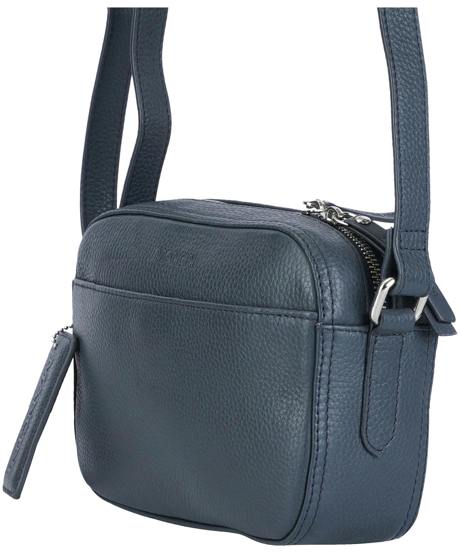 Mancini Leather Goods Women's Pebelled RFID Secure Clara Crossbody Bag