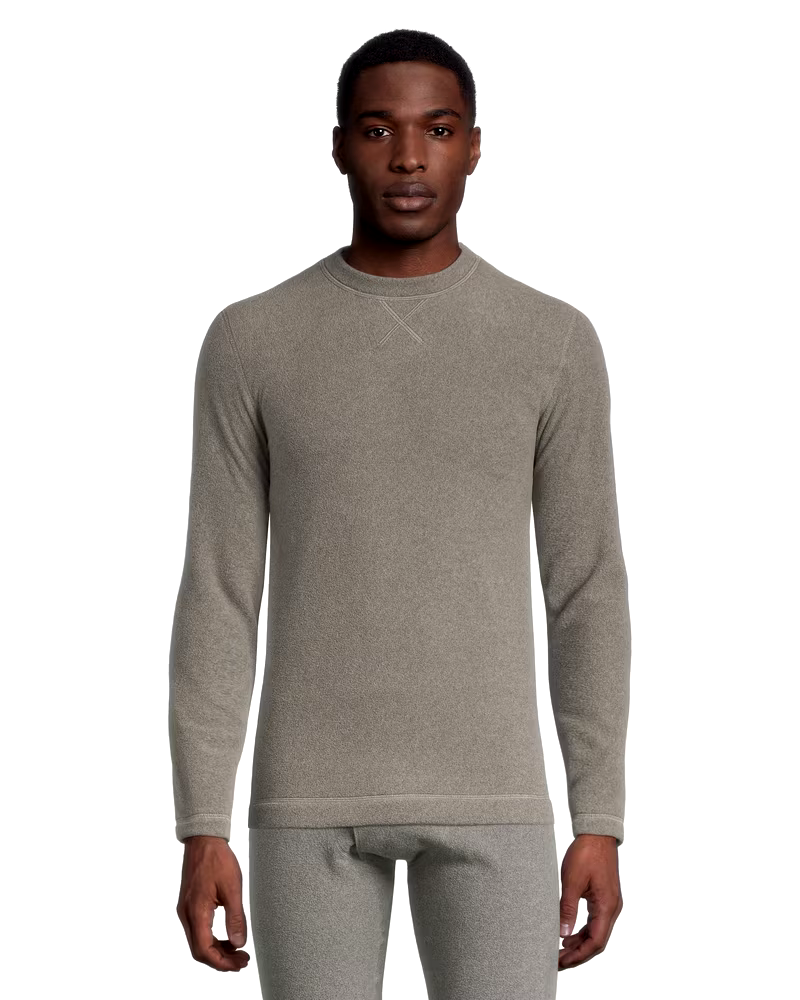 Wel-max Mens Wel-max Bioceramic T-Max Crew Neck Fleece Top