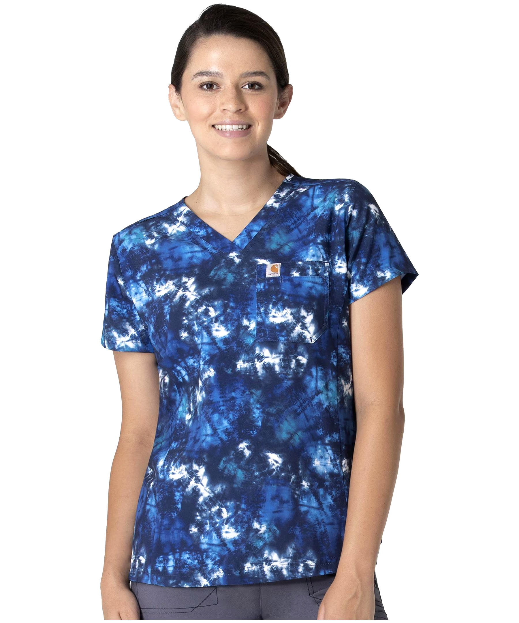 Carhartt Women's Force Modern Fit Tuck In Print Top