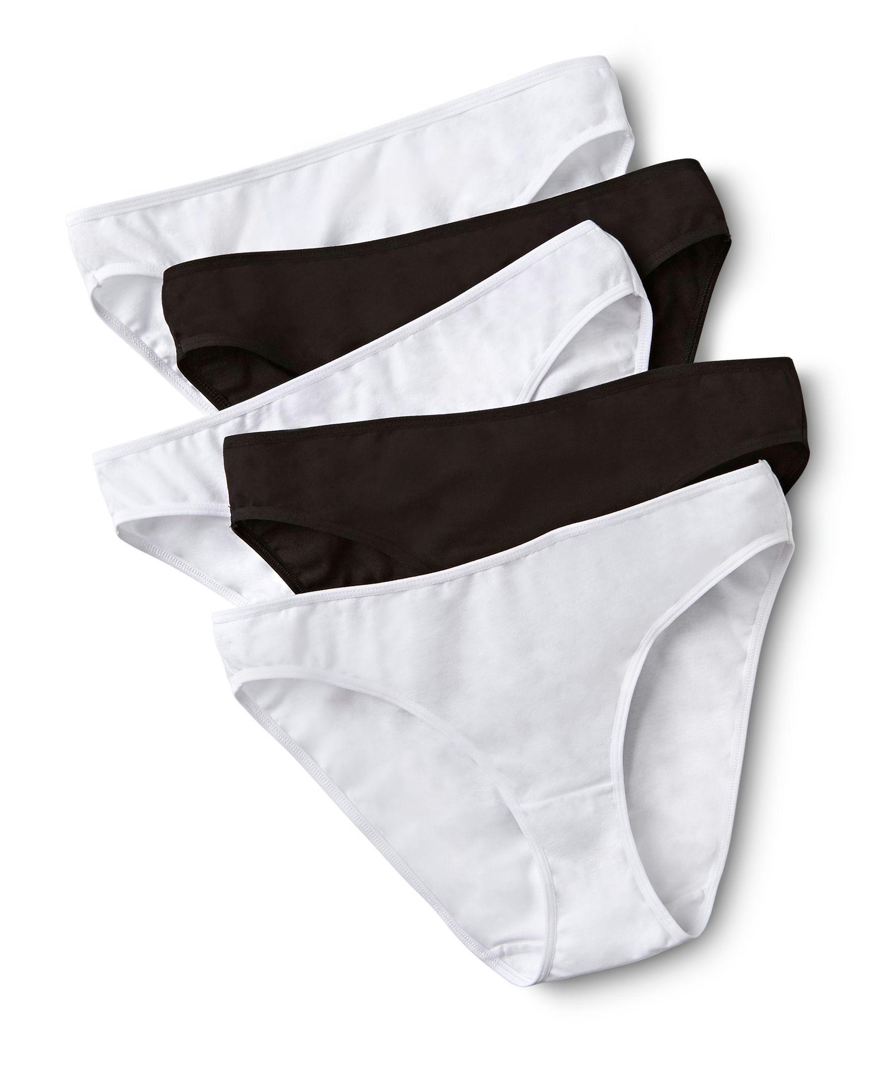 Denver Hayes Women's 5 Pack Cotton Stretch Bikini Panty