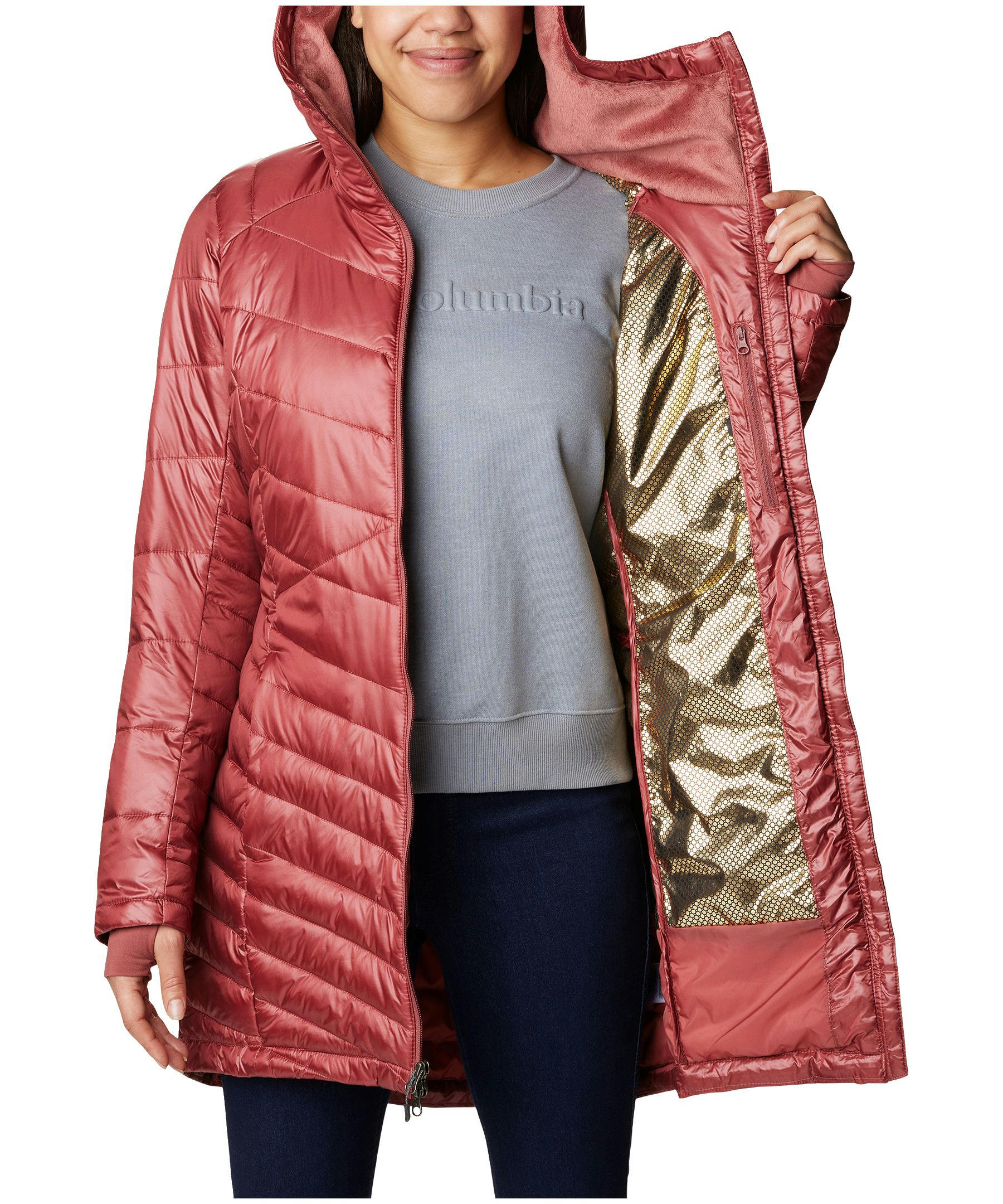 Columbia Women's Joy Peak Omni-Heat Infinity Water Resistant Insulated Mid Jacket
