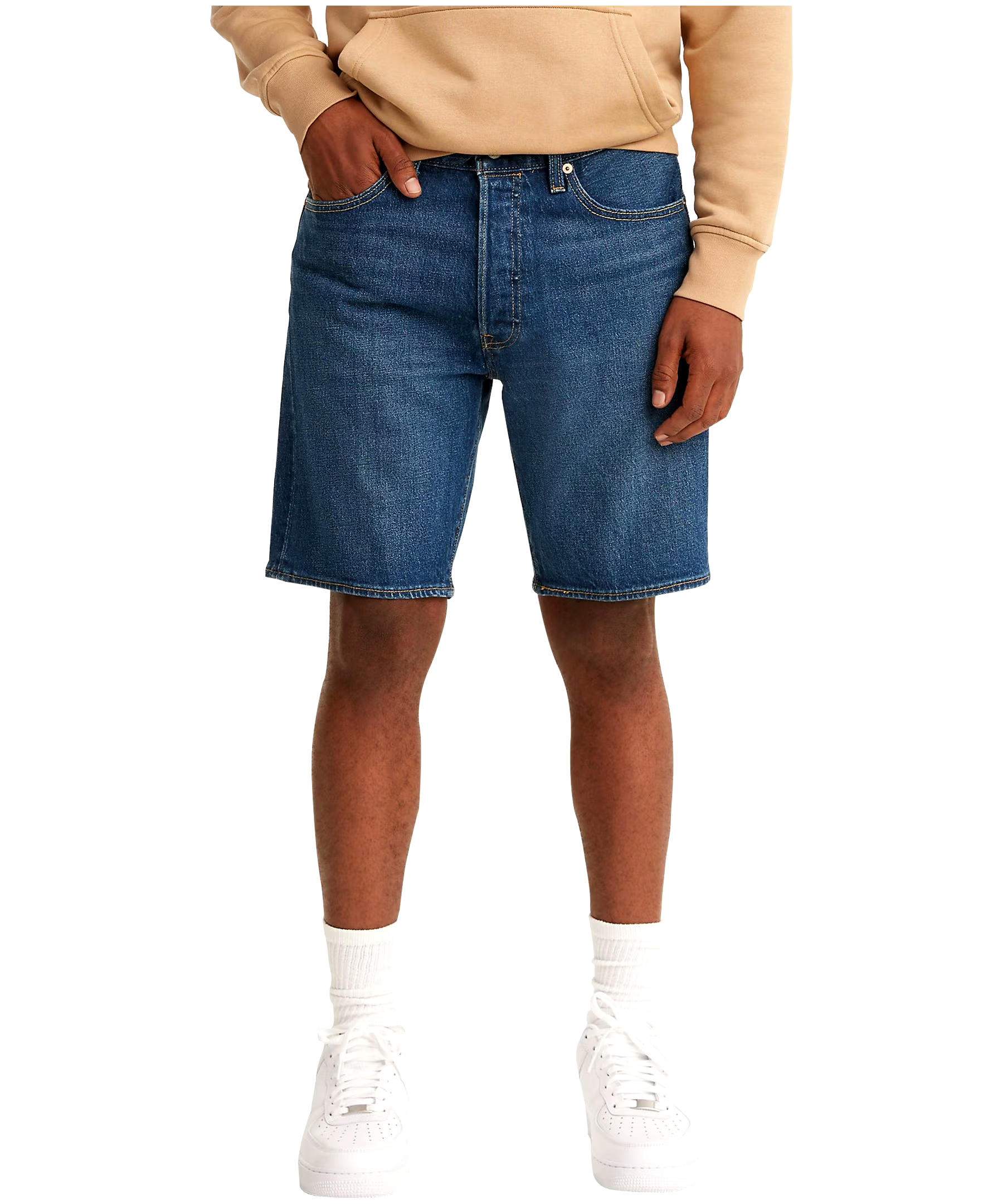 Levi's Men's 501 Original Mid Rise Regular Fit Hemmed Jean Shorts