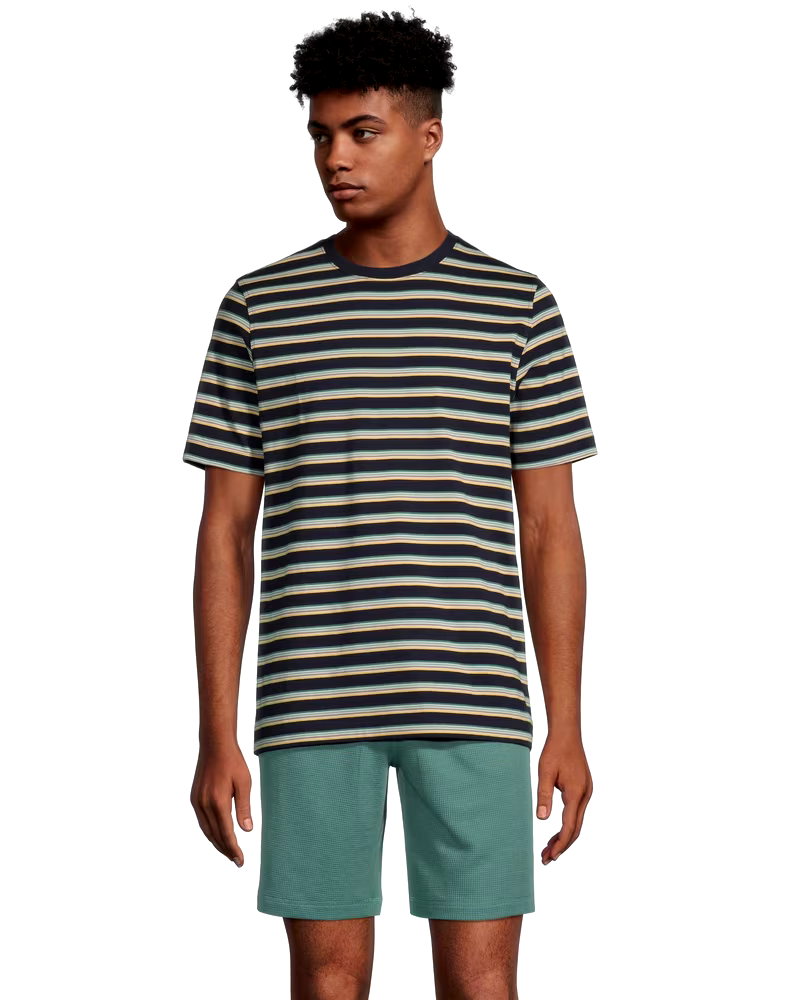 Men's 2 Piece Waffle T Shirt and Short Set