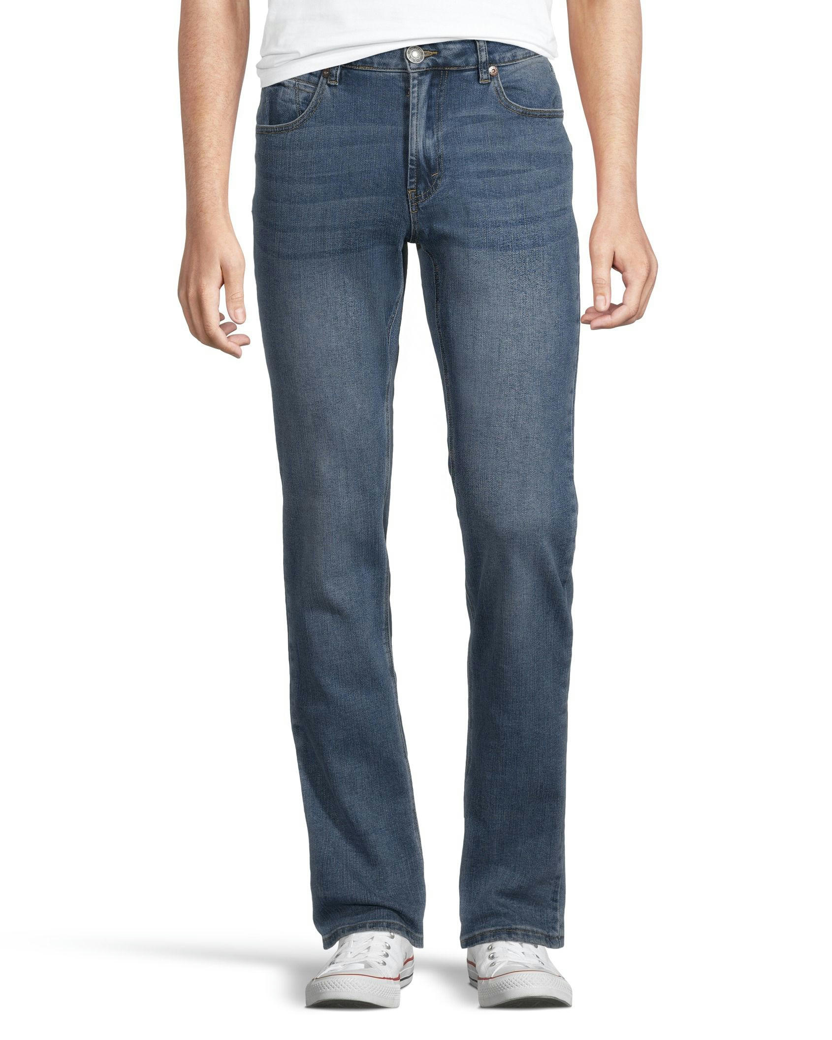 BlackBull Men's Frank Mid-Low Rise Straight Leg Relaxed Fit Jeans