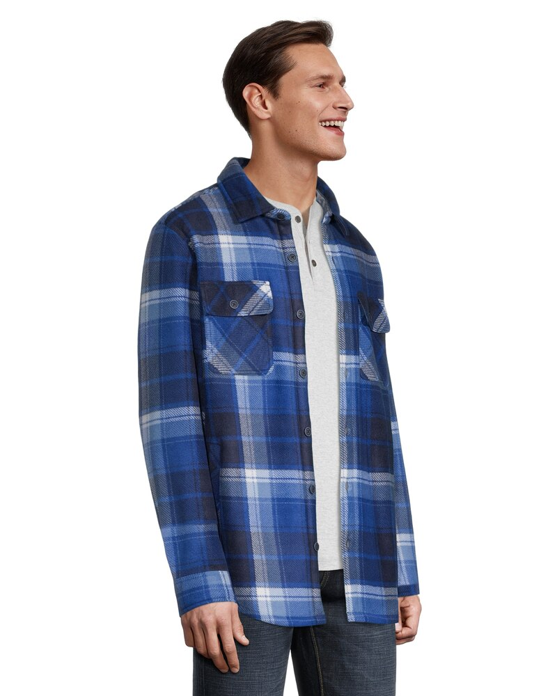 Boston Traders Men's Bonded Polar Plaid Shacket