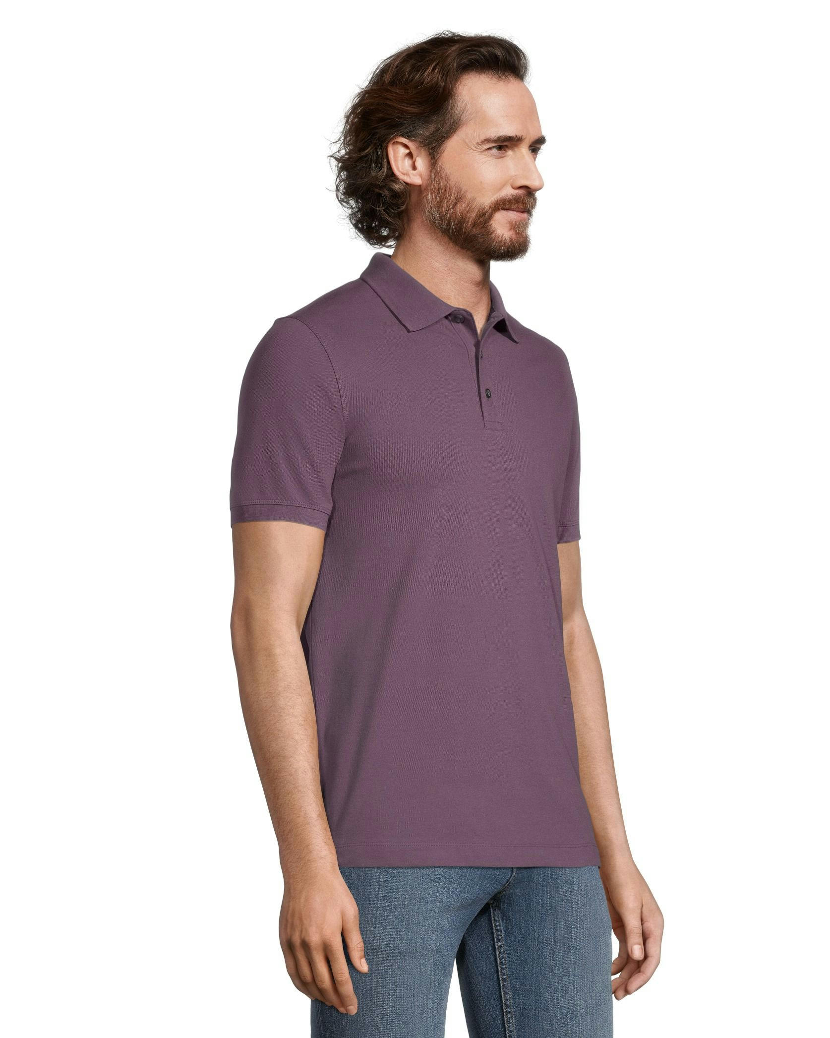 Denver Hayes Men's 50 Wash Short Sleeve Classic Fit Stretch Pique Polo Shirt