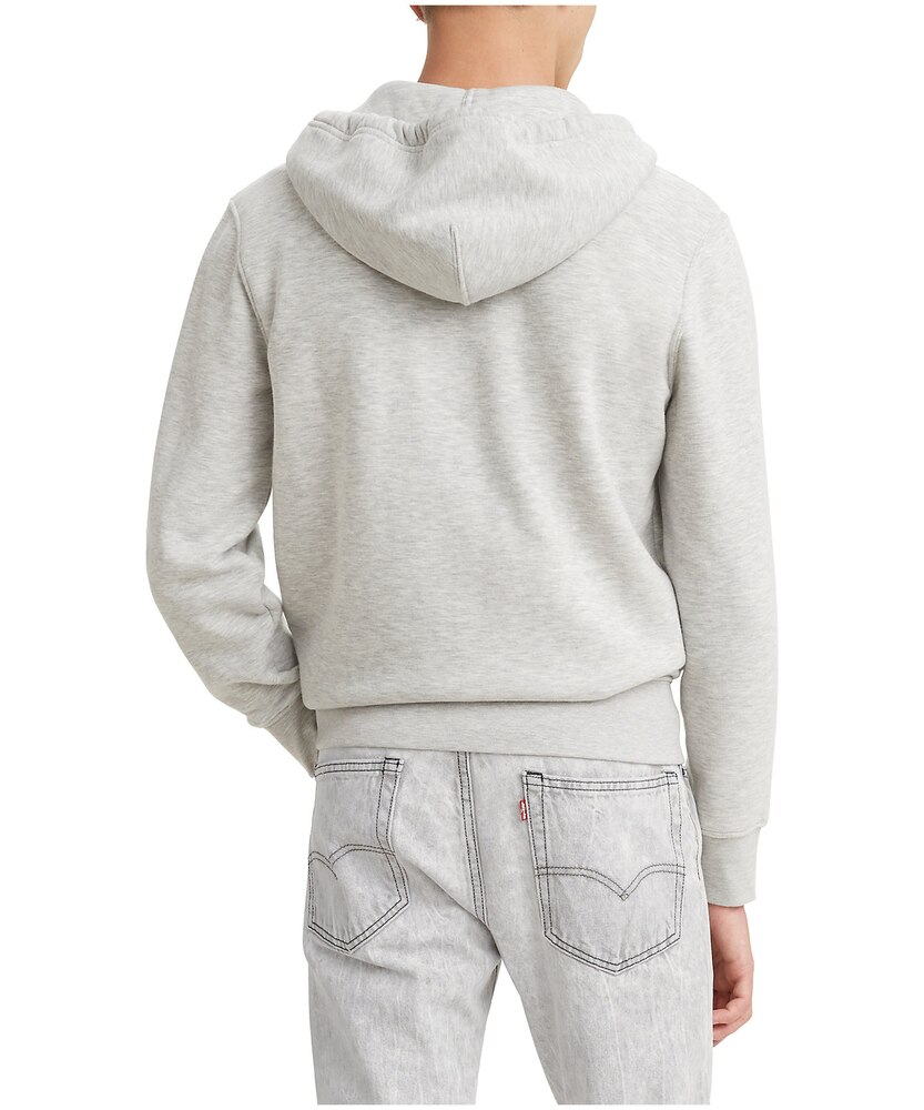 Levi's Men's Fleece Kangaroo Pocket Batwing Logo Full Zip  Hoodie