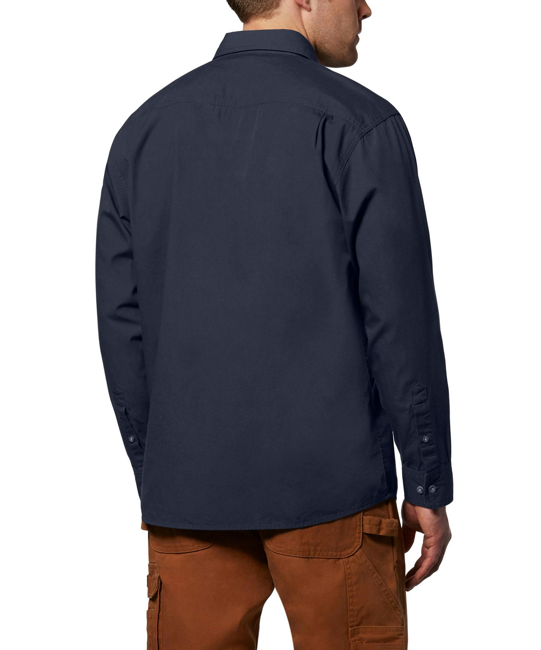 Dakota WorkPro Series Men's Relaxed Fit Long Sleeve Cotton Contractor Work Shirt