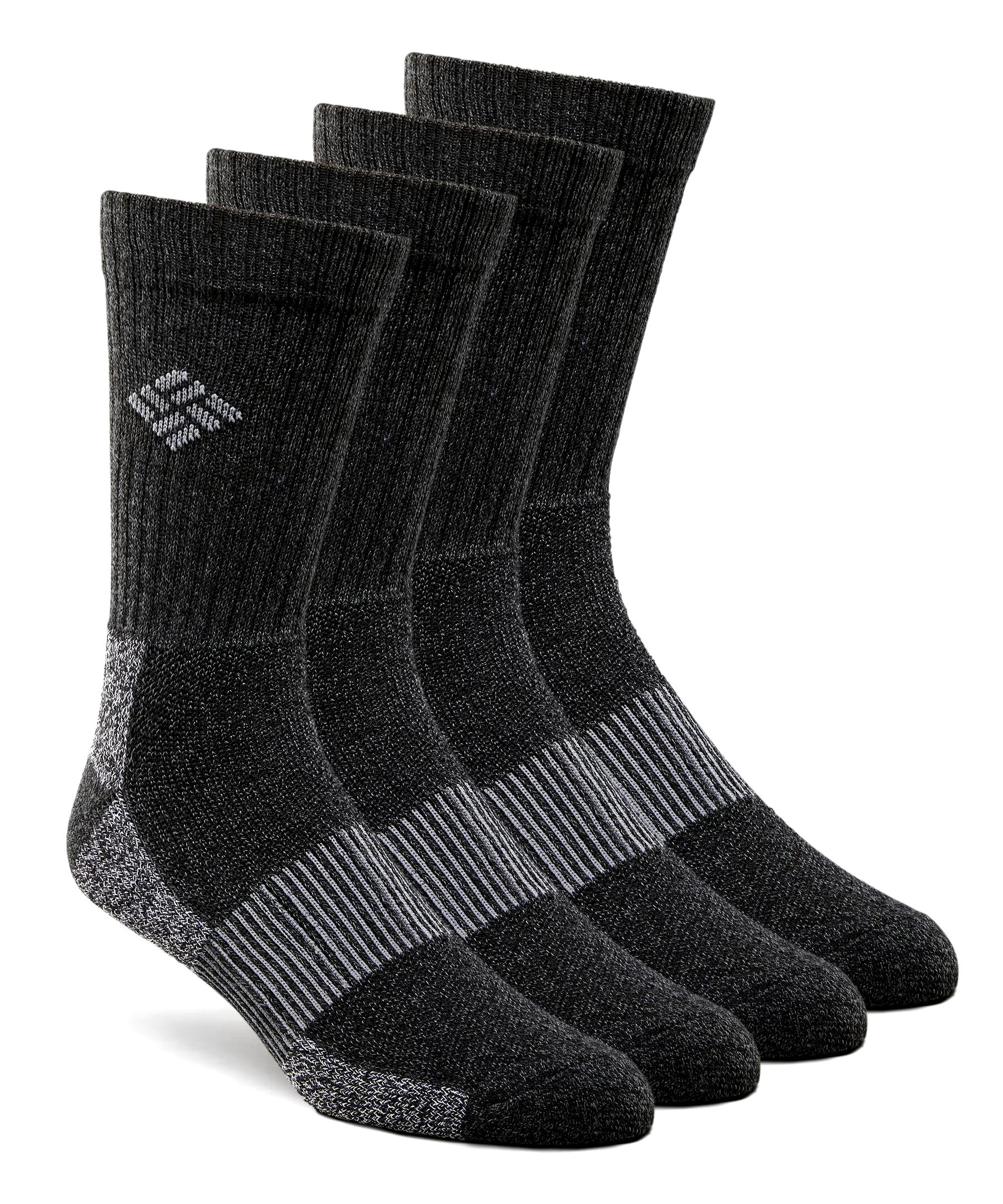 Columbia Men's 4 Pack Moisture Control Cushioned Crew Socks