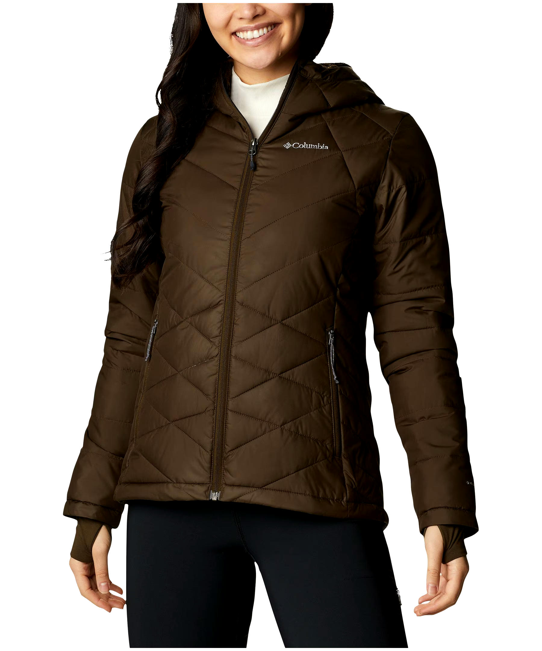 Columbia Women's Heavenly Omni-Heat Water Resistant Insulated Hooded Jacket