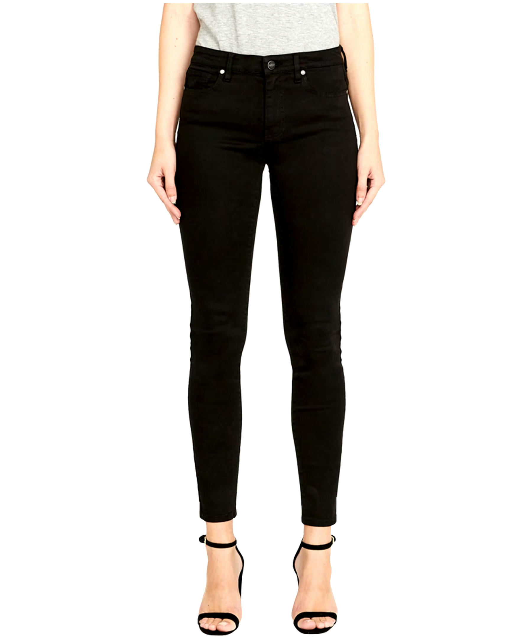 Buffalo Women's Mid Rise Super Skinny Jeans Black -