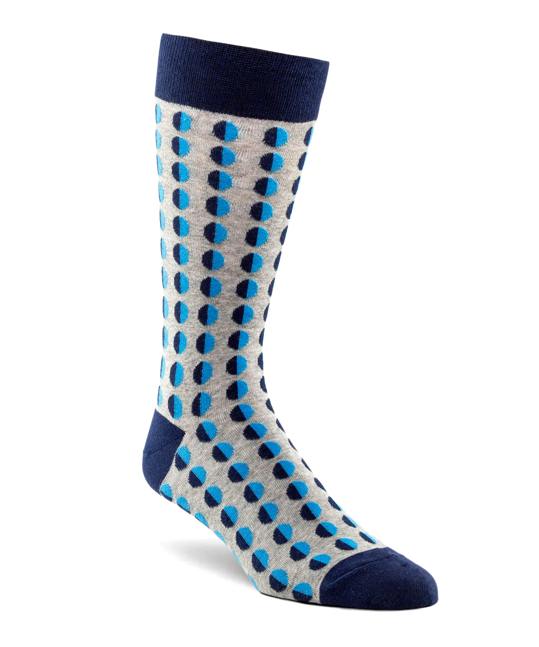 Denver Hayes Men's Novelty Pattern Freshtech Casual Crew Socks