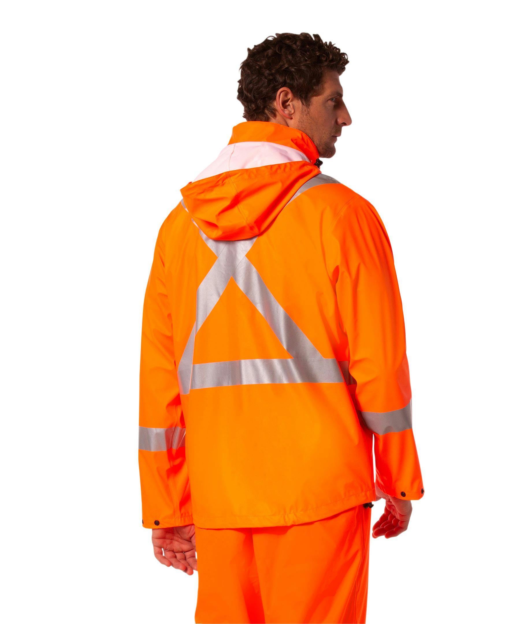 Helly Hansen Workwear Men's ALTA Hi Vis Rain Jacket