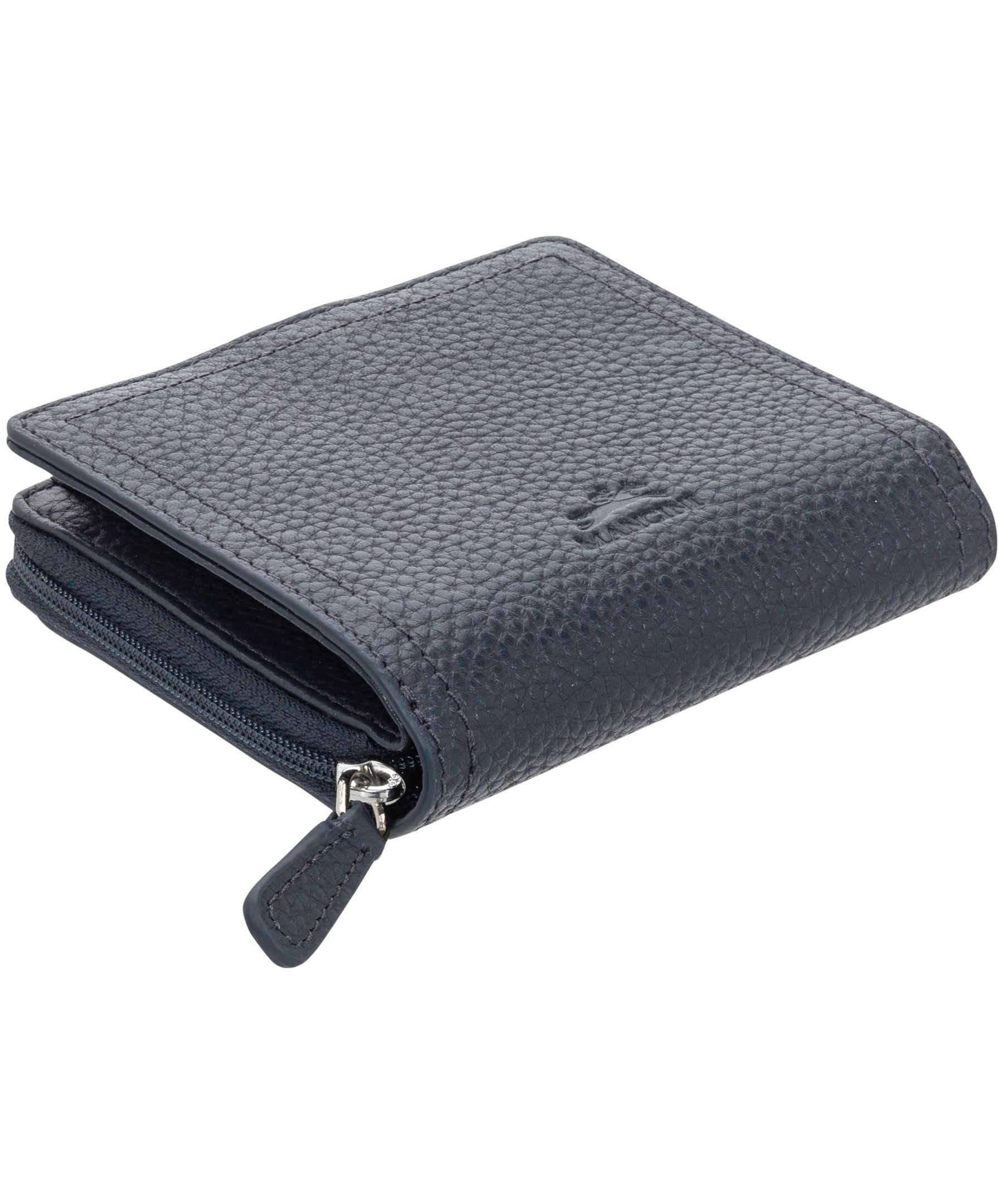 Mancini Leather Goods Women's Peblled RFID Secure Small Clutch Wallet