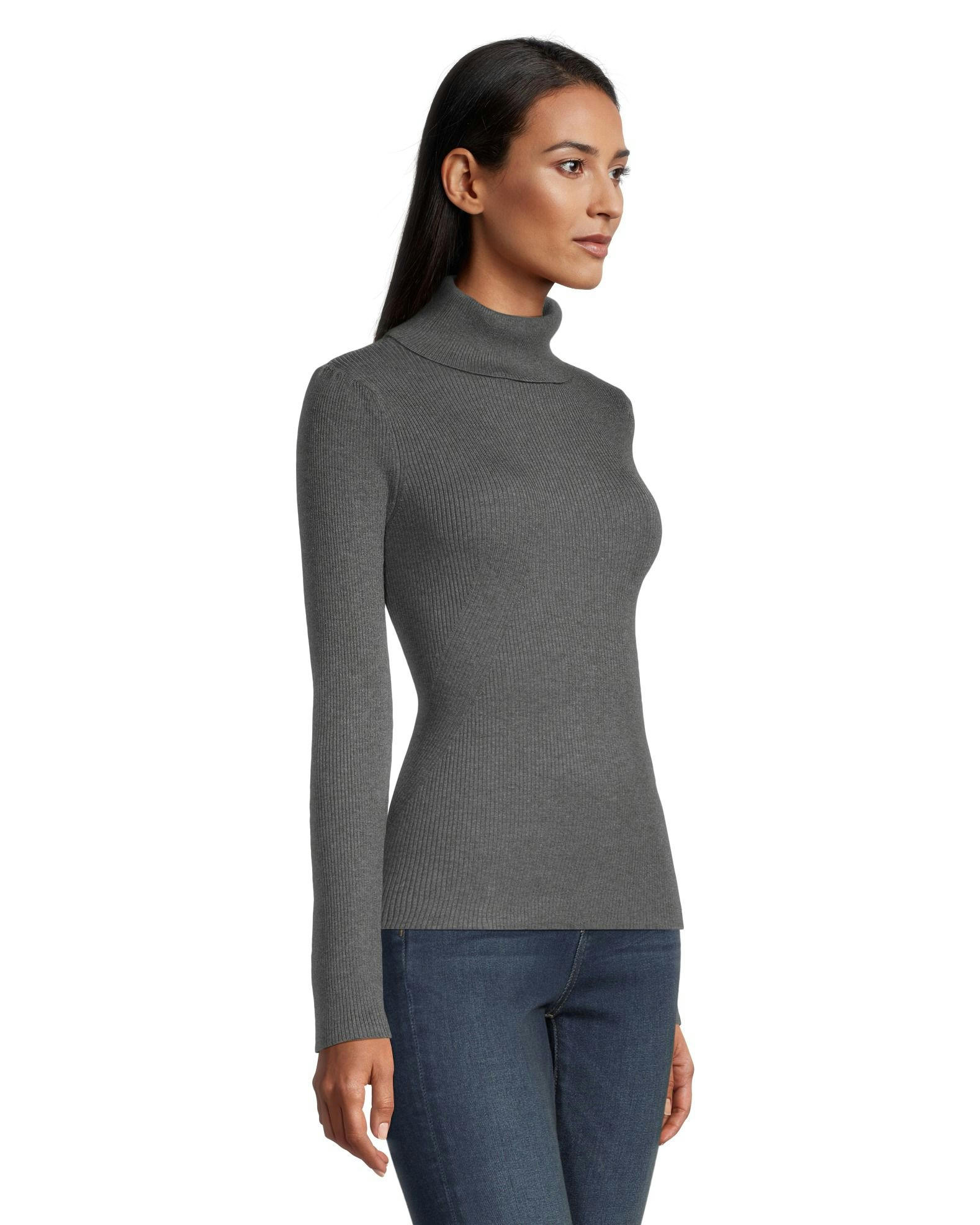 Denver Hayes Women's Fitted Ribbed Turtleneck