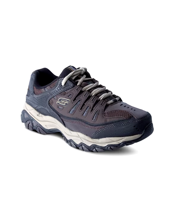 Skechers Men's After Burn Lace-Up Sneakers Brown - Wide