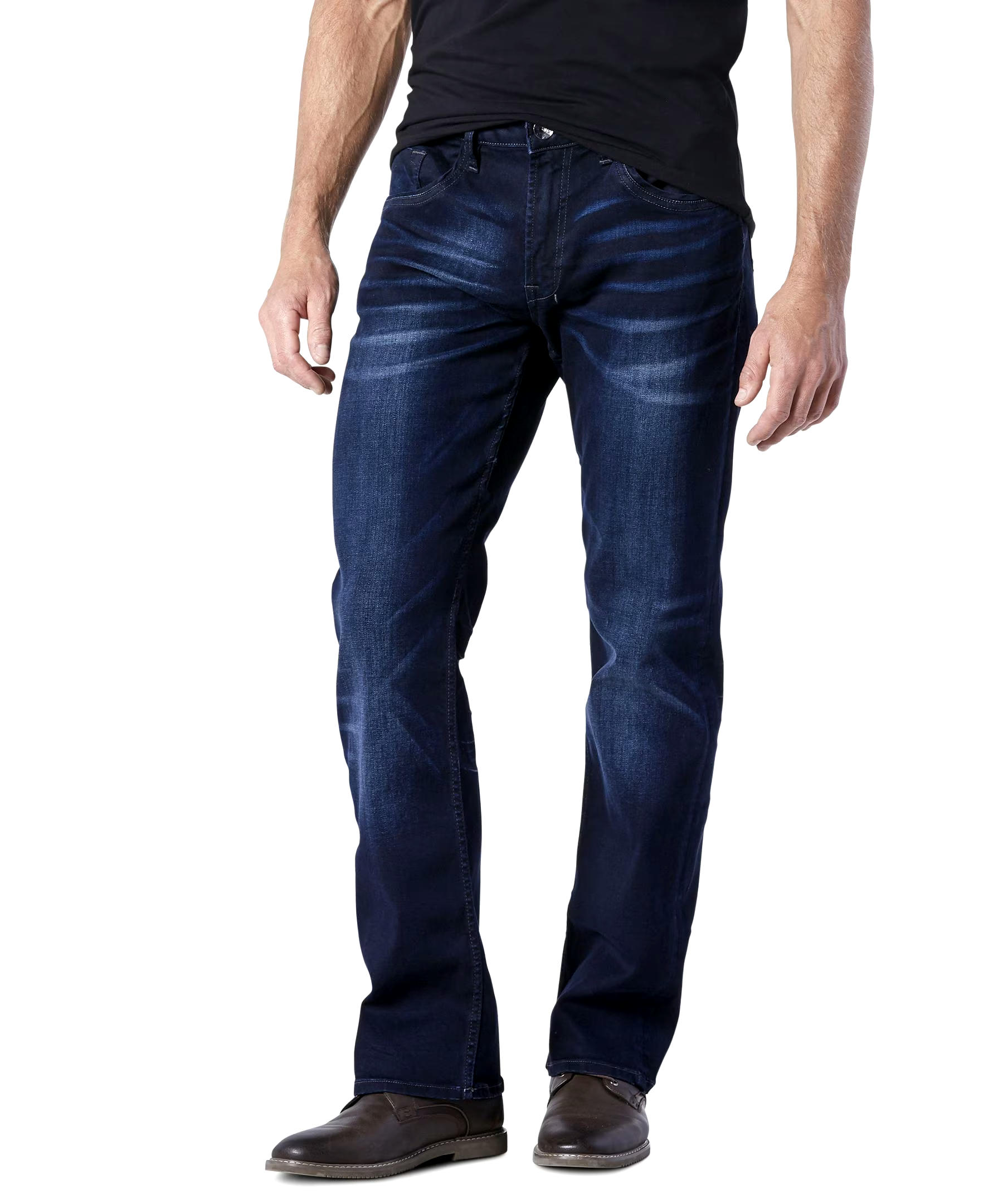 Buffalo Six Slim Straight Stretch Dark Wash Jeans