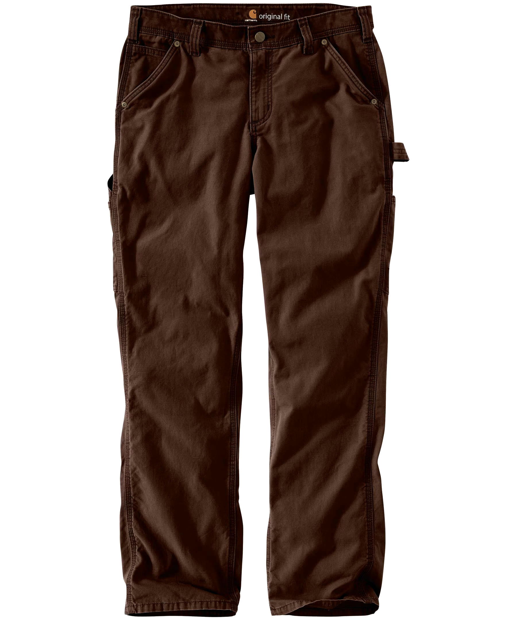 Carhartt Women's Rugged Flex Mid Rise Relaxed Fit Elastic Waistband Canvas Work Pants