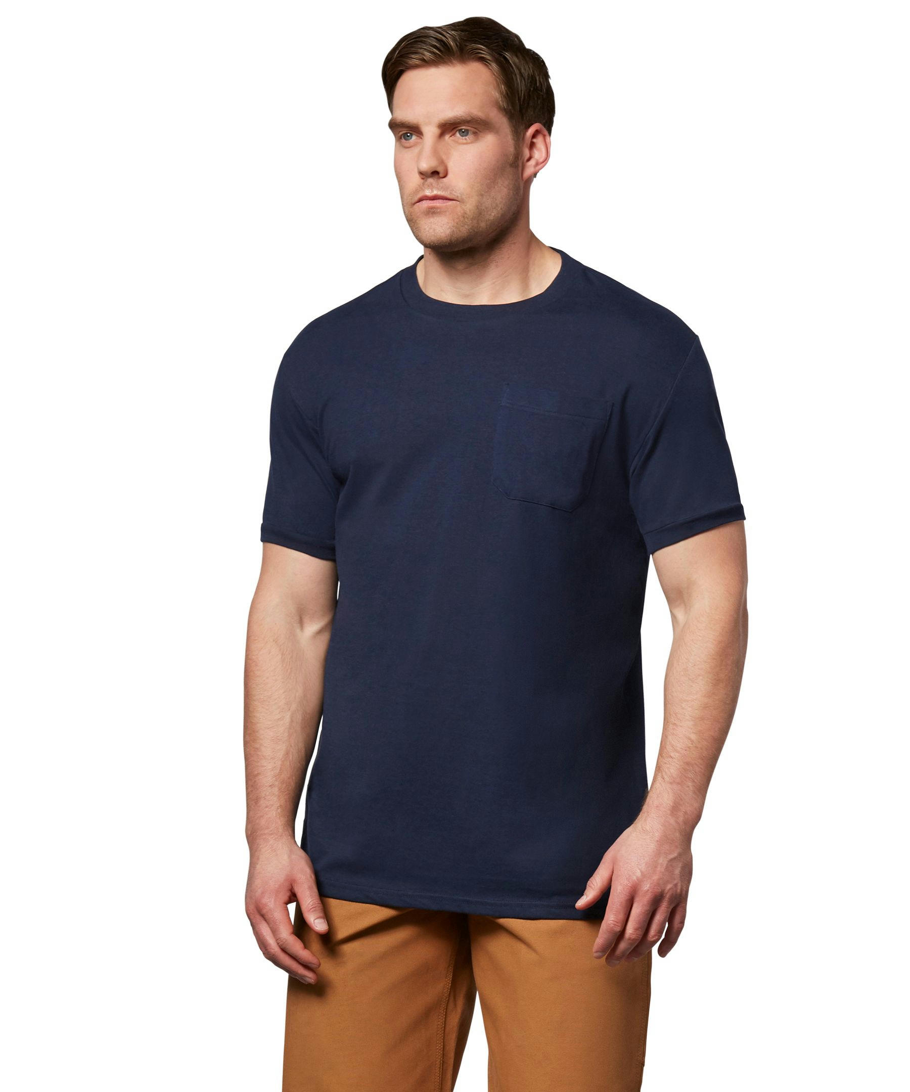 Aggressor Men's Crewneck Short Sleeve Work T-Shirt With FRESHTECH