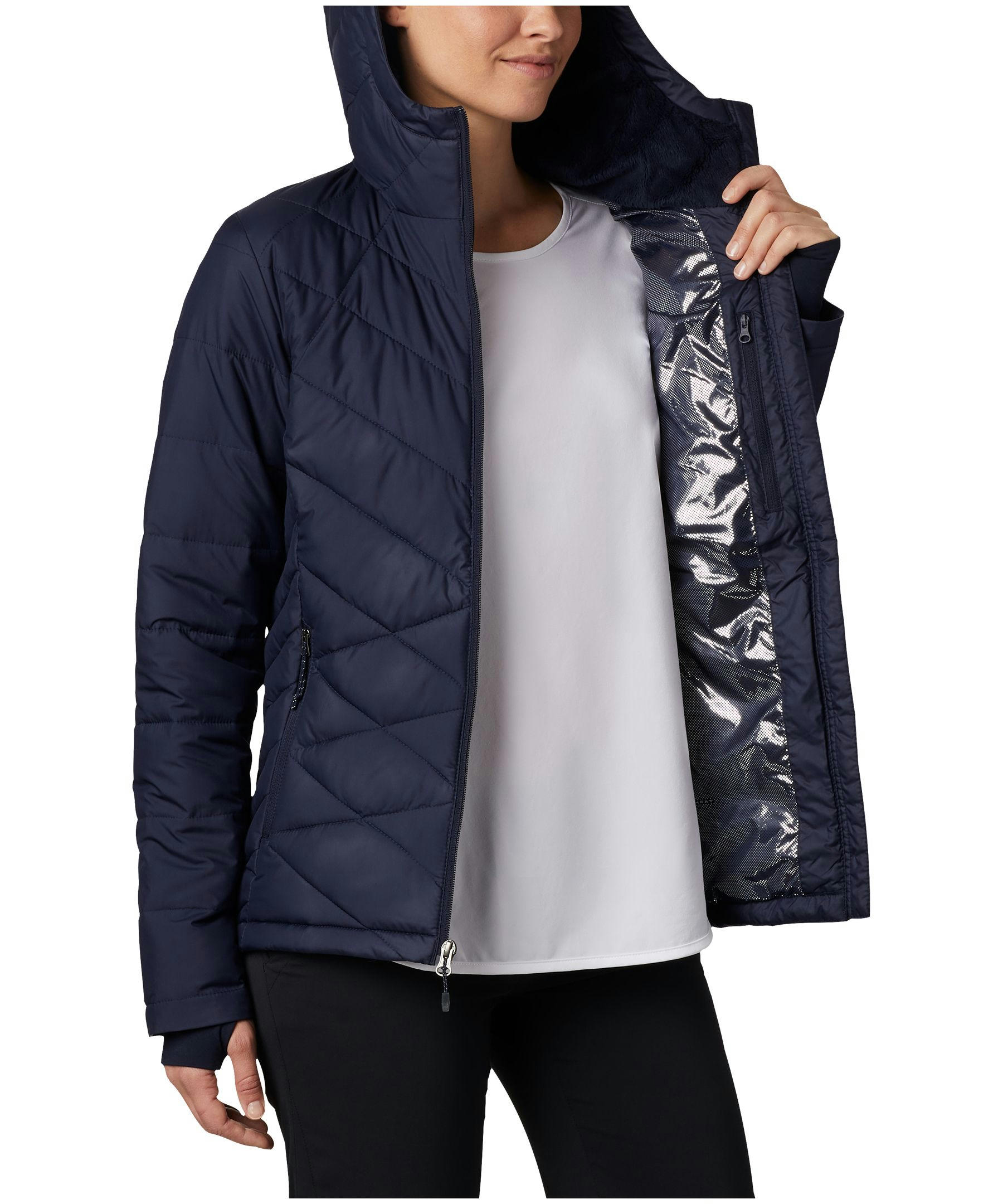 Columbia Women's Heavenly Omni-Heat Water Resistant Insulated Hooded Jacket