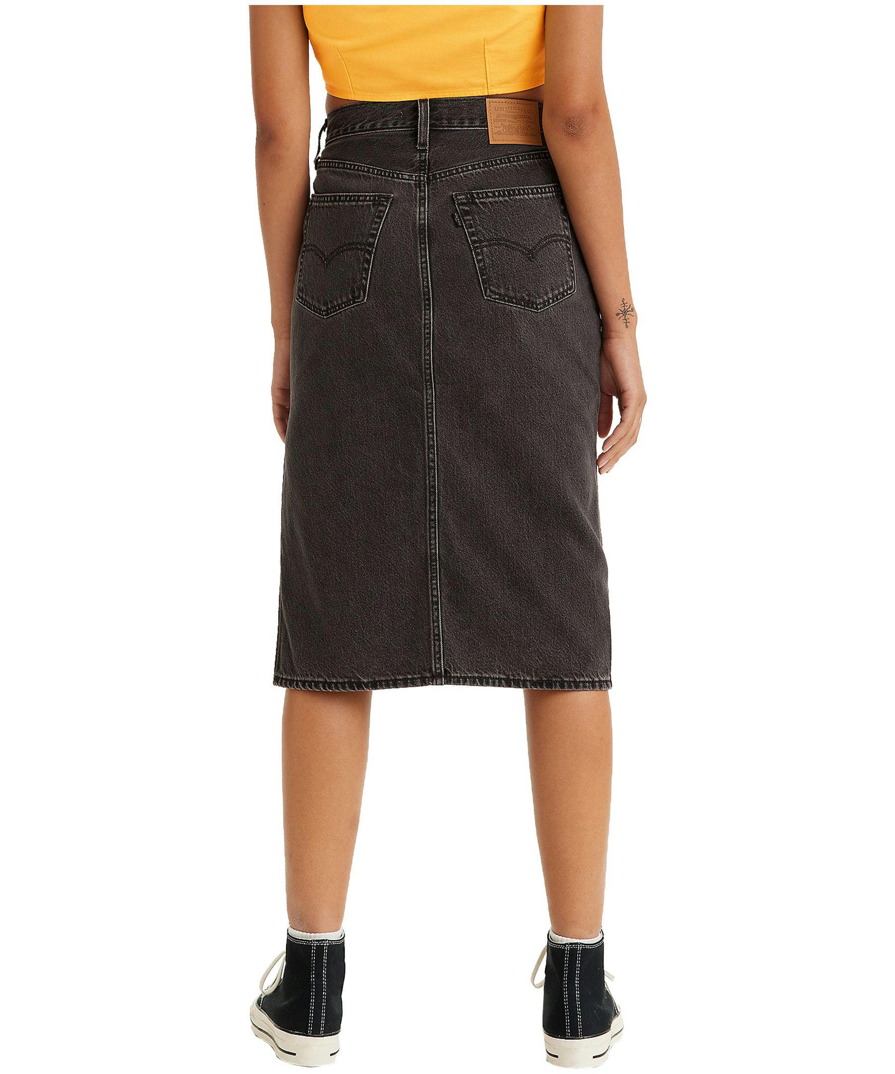 Levi's Women's Vintage Side Slit Denim Midi Skirt