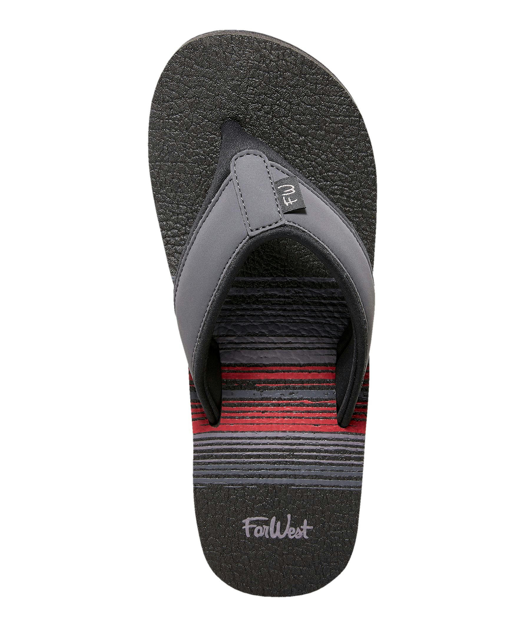 Men's Tribune Bay II Eva Arch Support Flip-Flops - Red/Grey