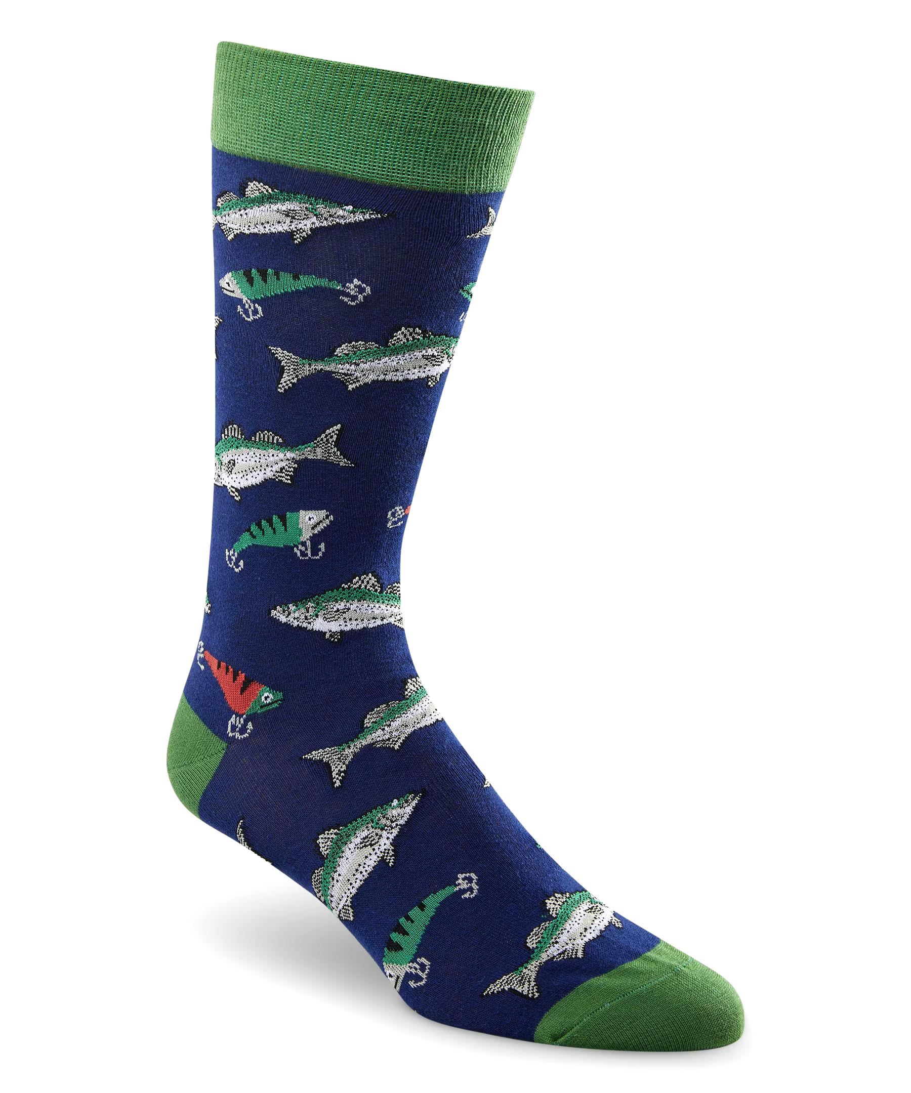 Denver Hayes Men's FRESHTECH® Animal Pattern Casual Crew Socks