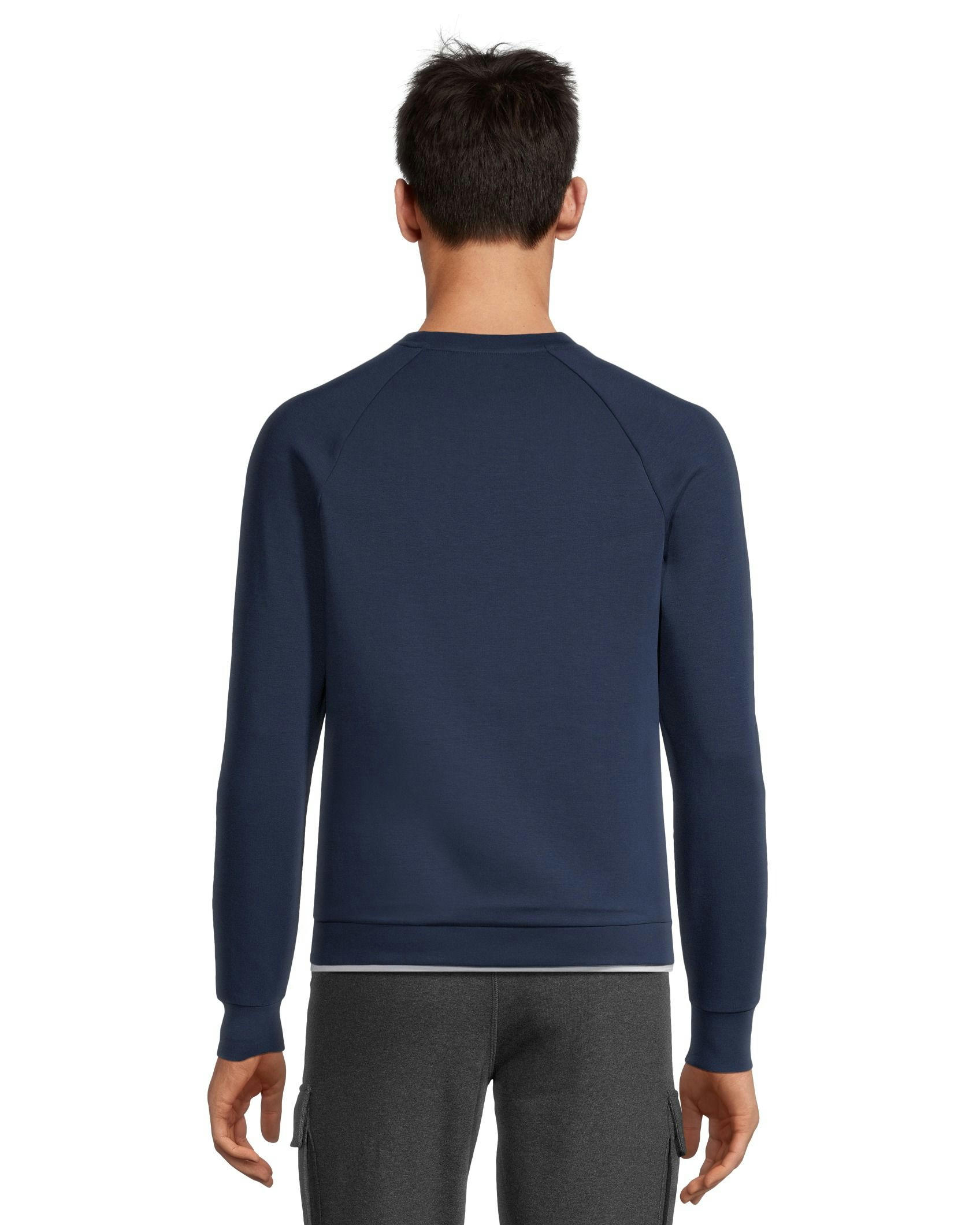 Matrix Men's Double-Knit Kangaroo Pocket Crew Neck Shirt