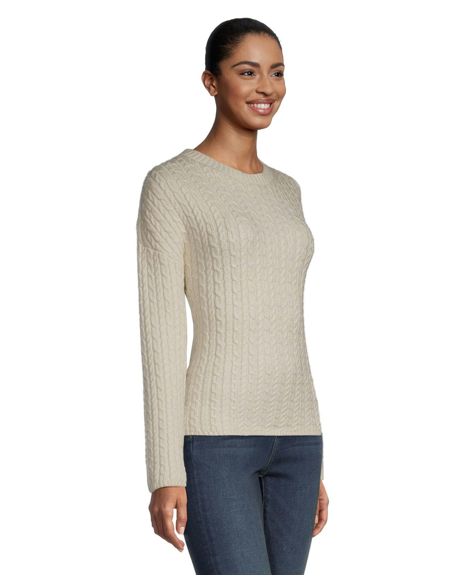 WindRiver Women's Semi Fitted Cozy Rib Knit Pullover