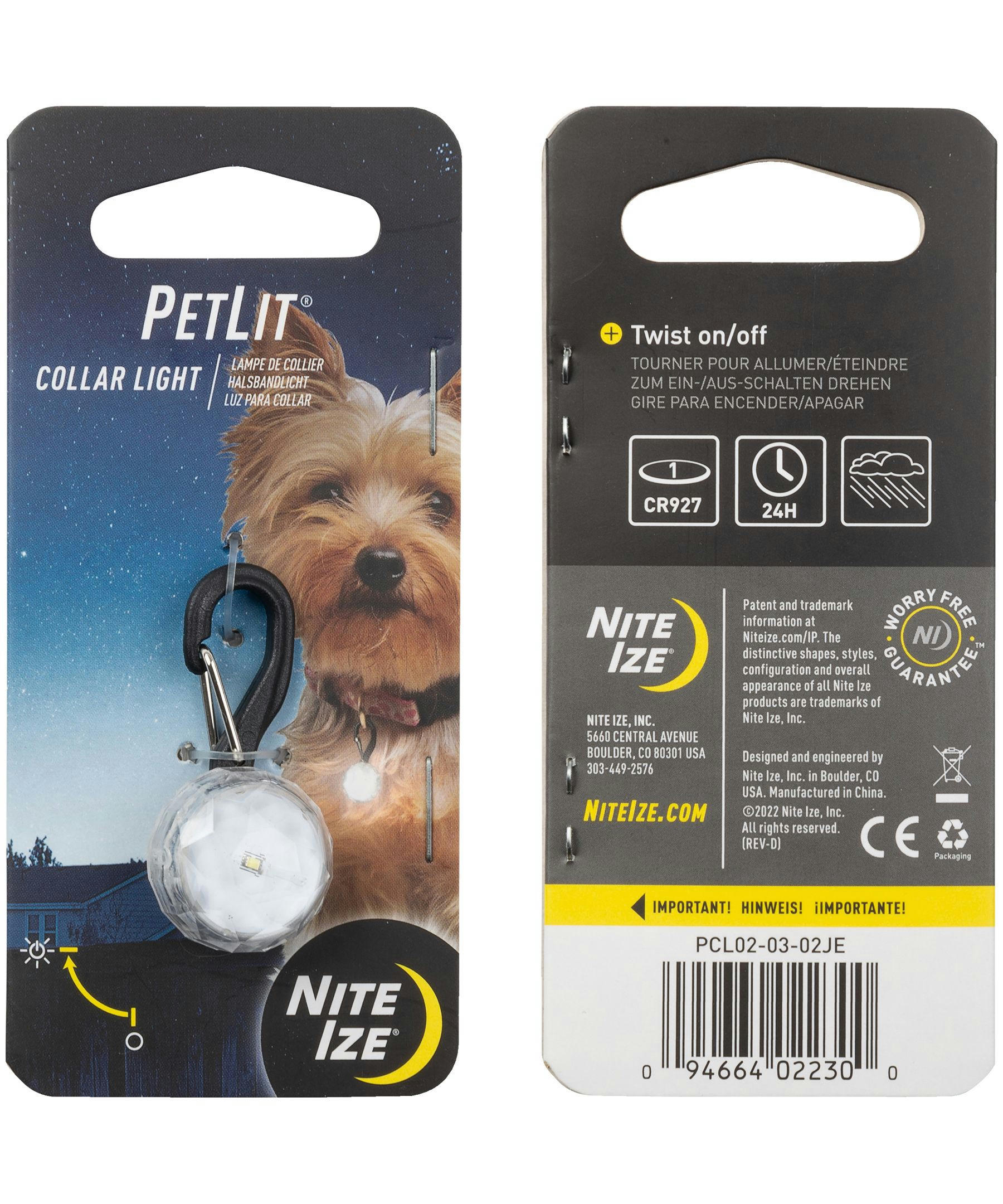 Nite Ize PetLit Collar Light Crystal Jewel