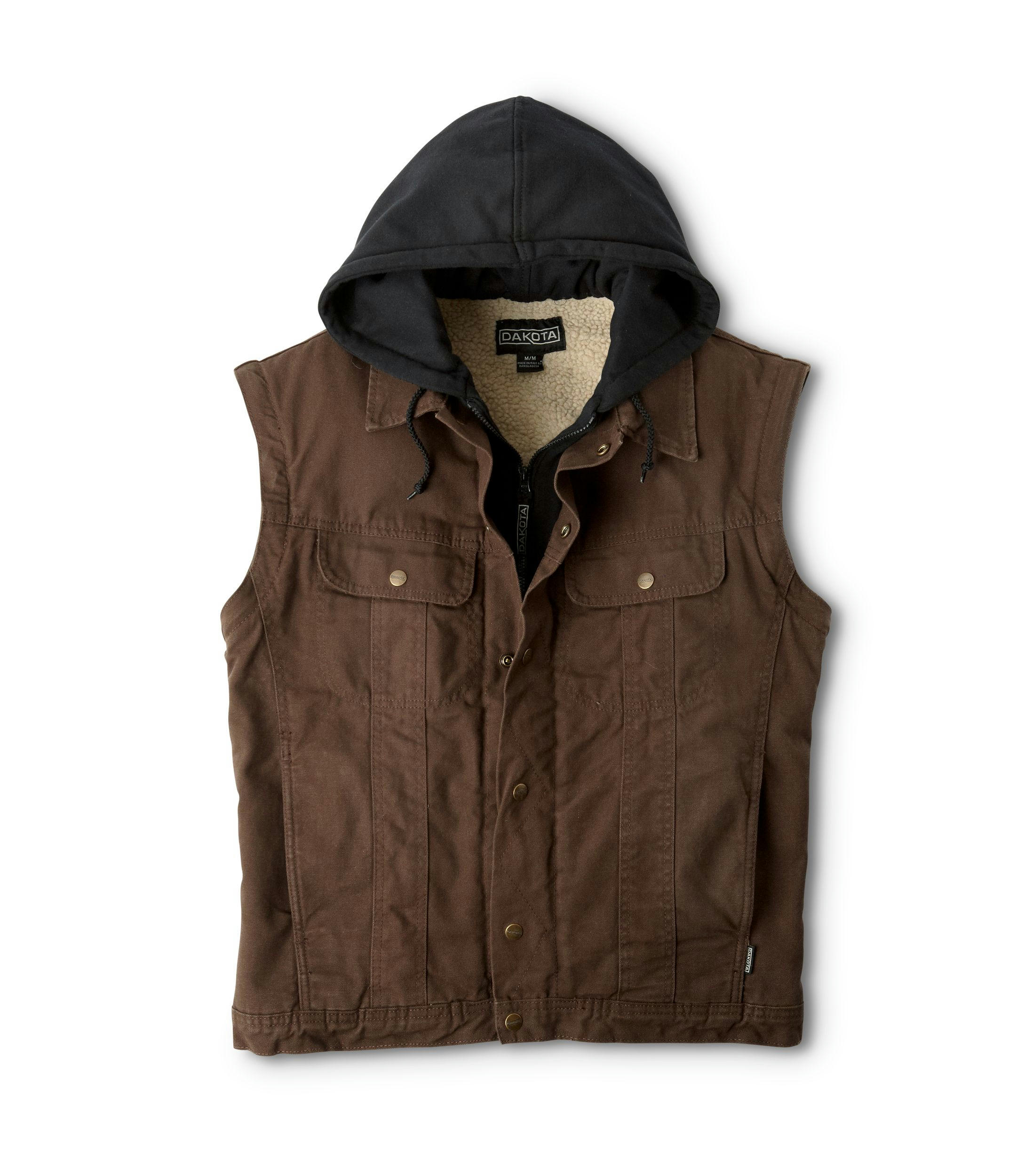 Dakota WorkPro Series Men's Washed Canvas Sherpa Lined Hooded Jacket