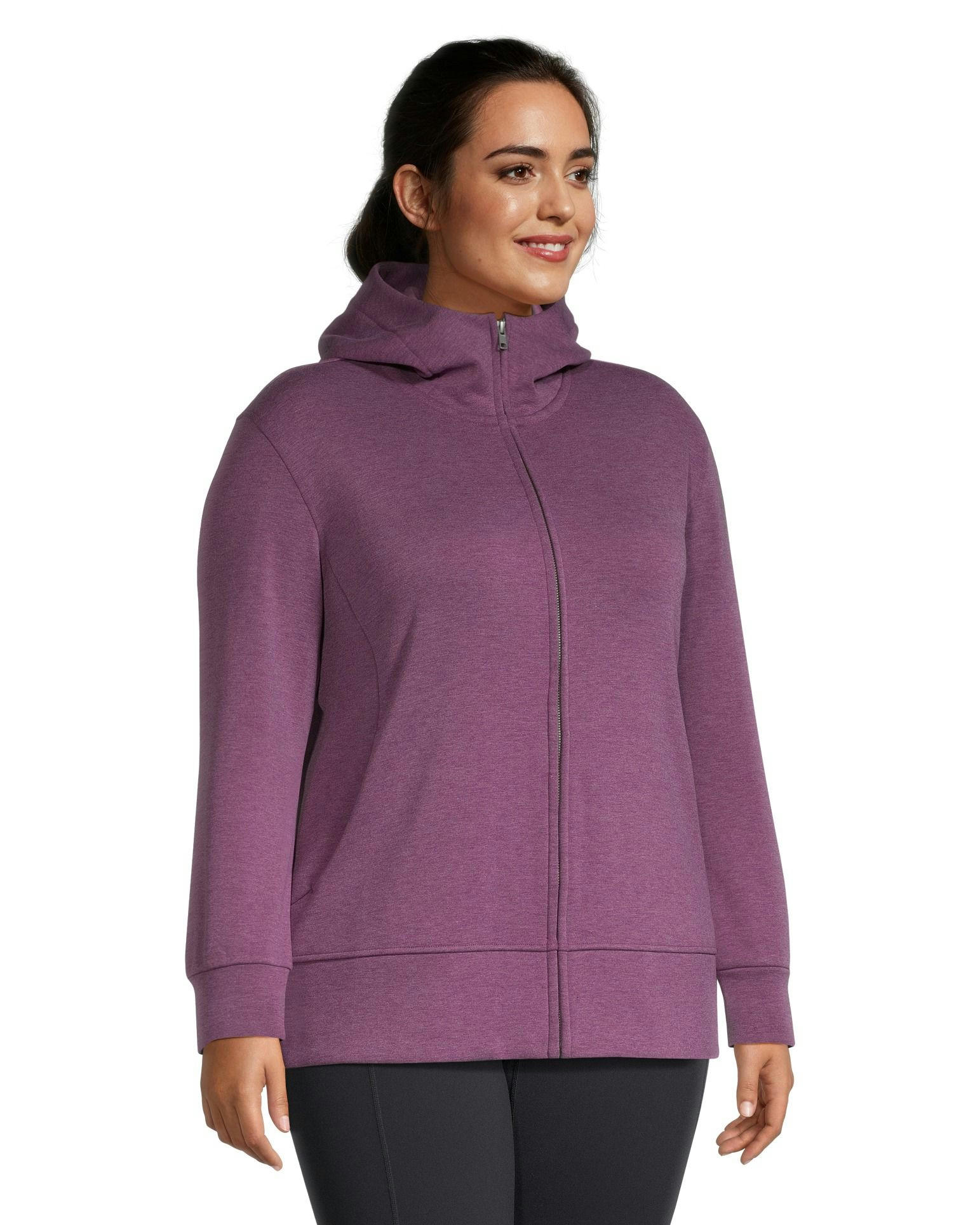 Shambhala Women's Velour Lined Full Zip Hoodie