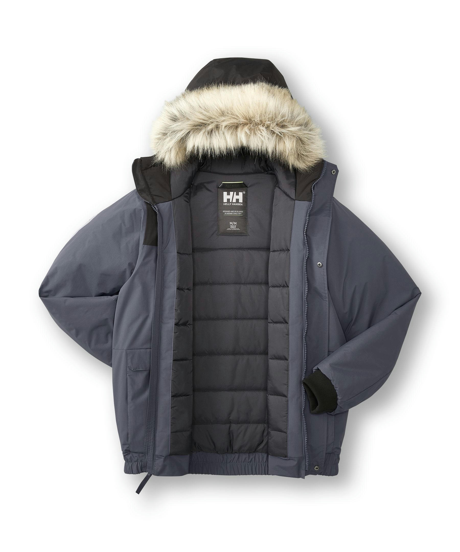 Helly Hensen Men's Canmore Helly-Tech Insulated  Hooded Bomber Jacket