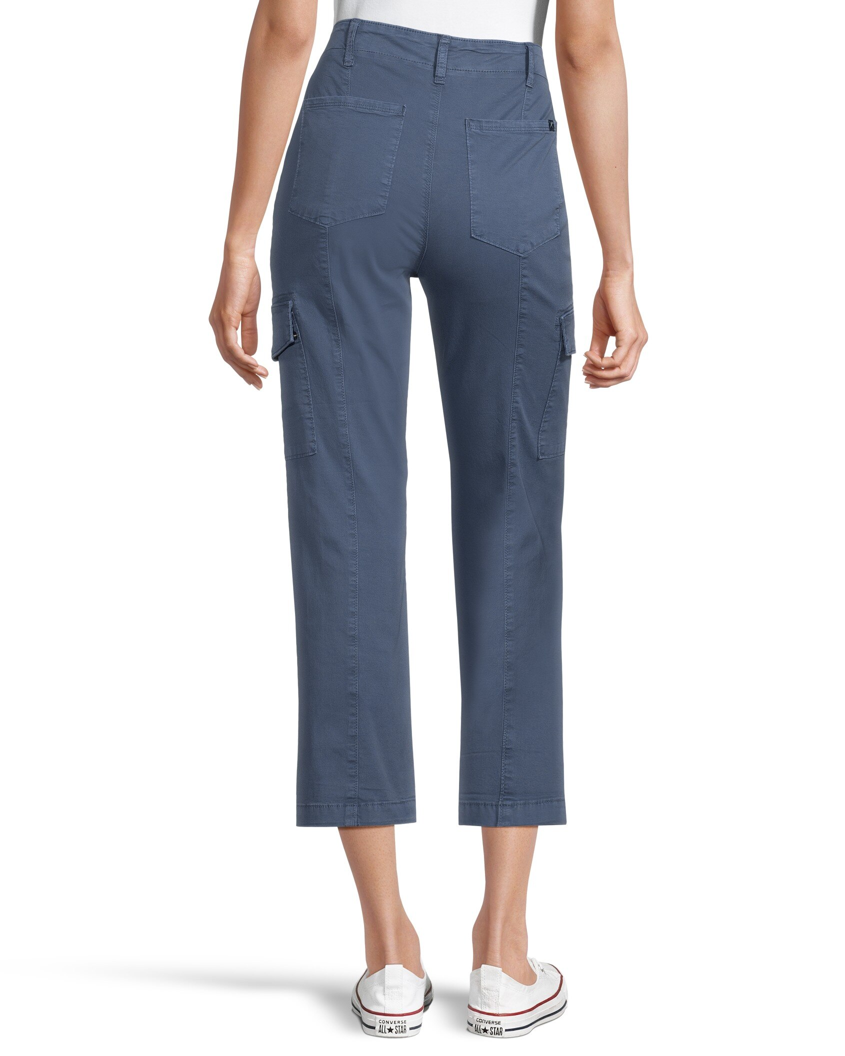 Denver Hayes Women's Garment Wash High Rise Crop Pants
