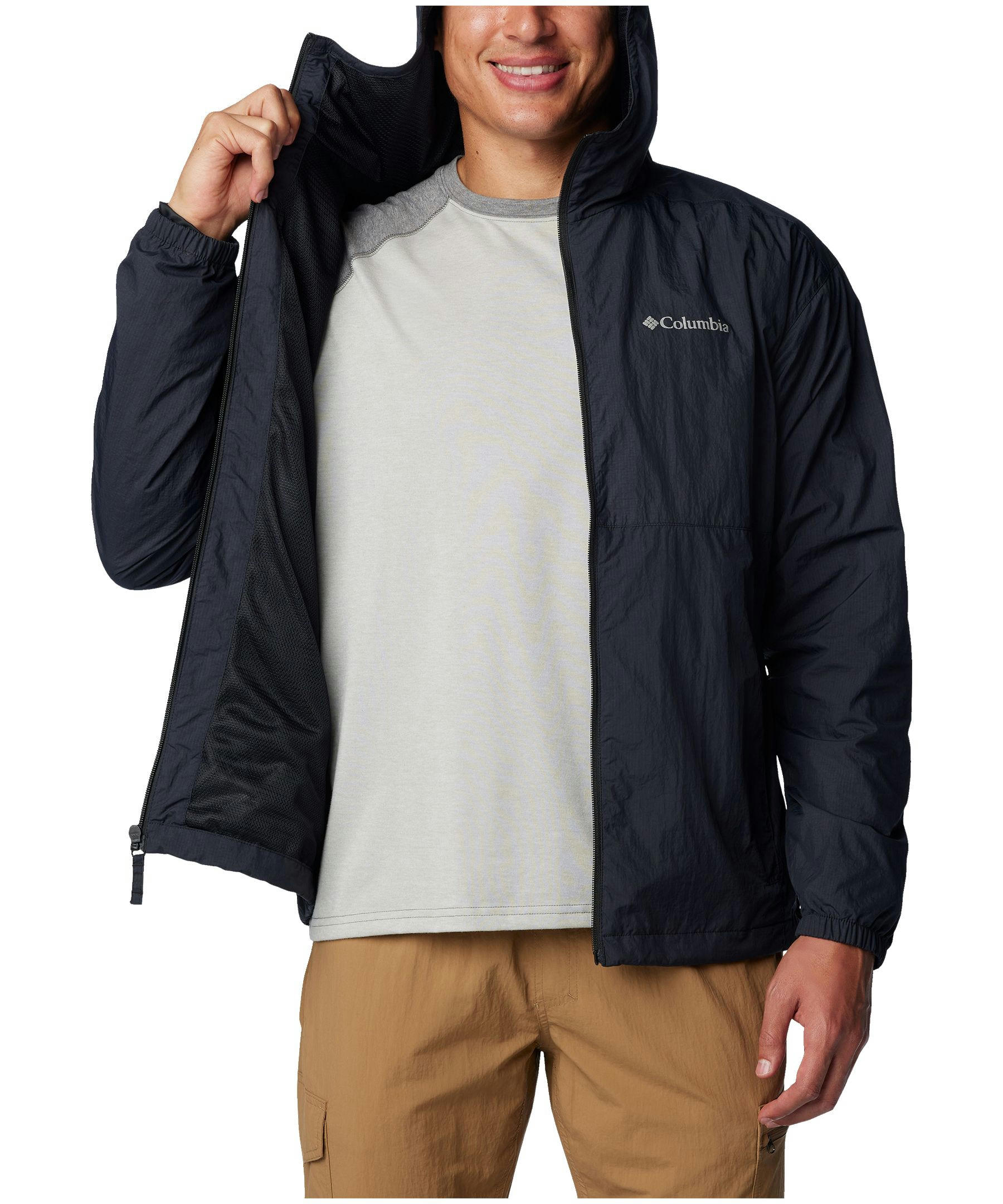 Columbia Men's Yocom Ridge Lined Packable Wind Jacket