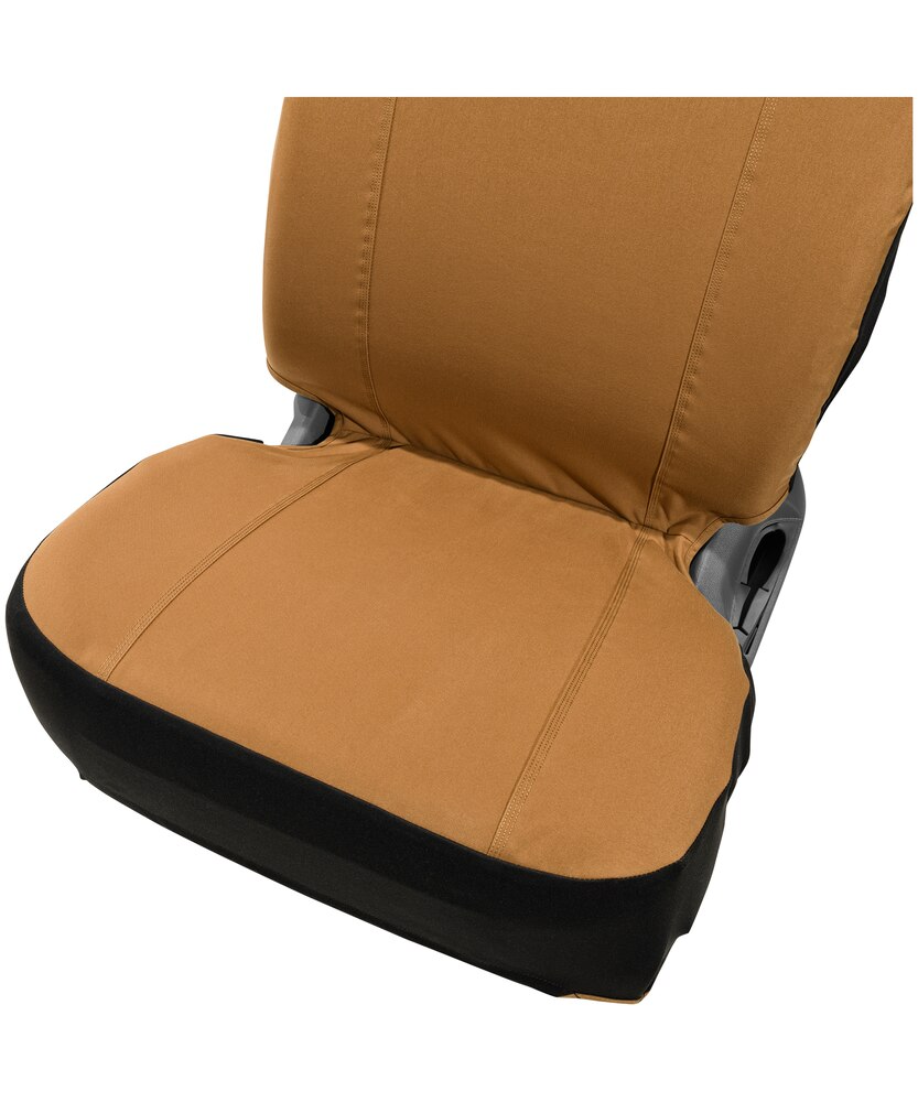 Carhartt Universal Water Repellent Cordura Fabric Low Back Car Seat Cover - Black