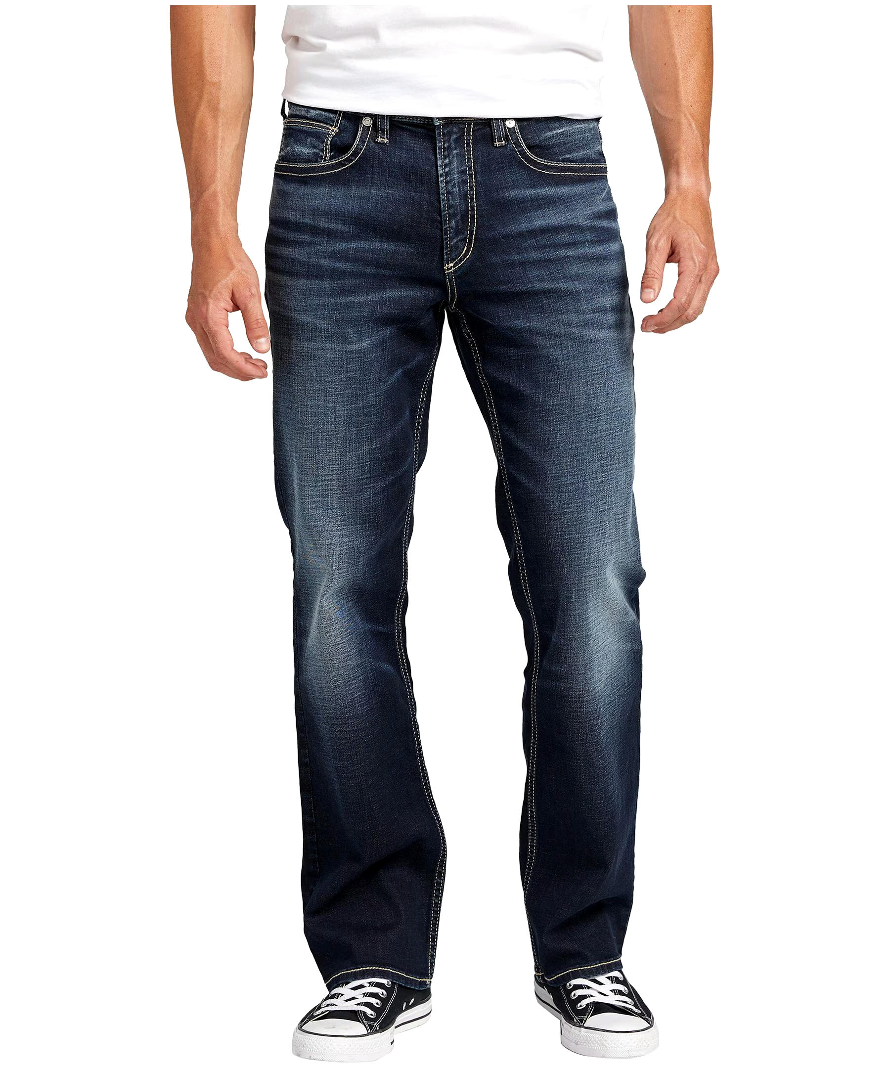 Silver Men's Gordie Relaxed Fit Straight Leg Jeans