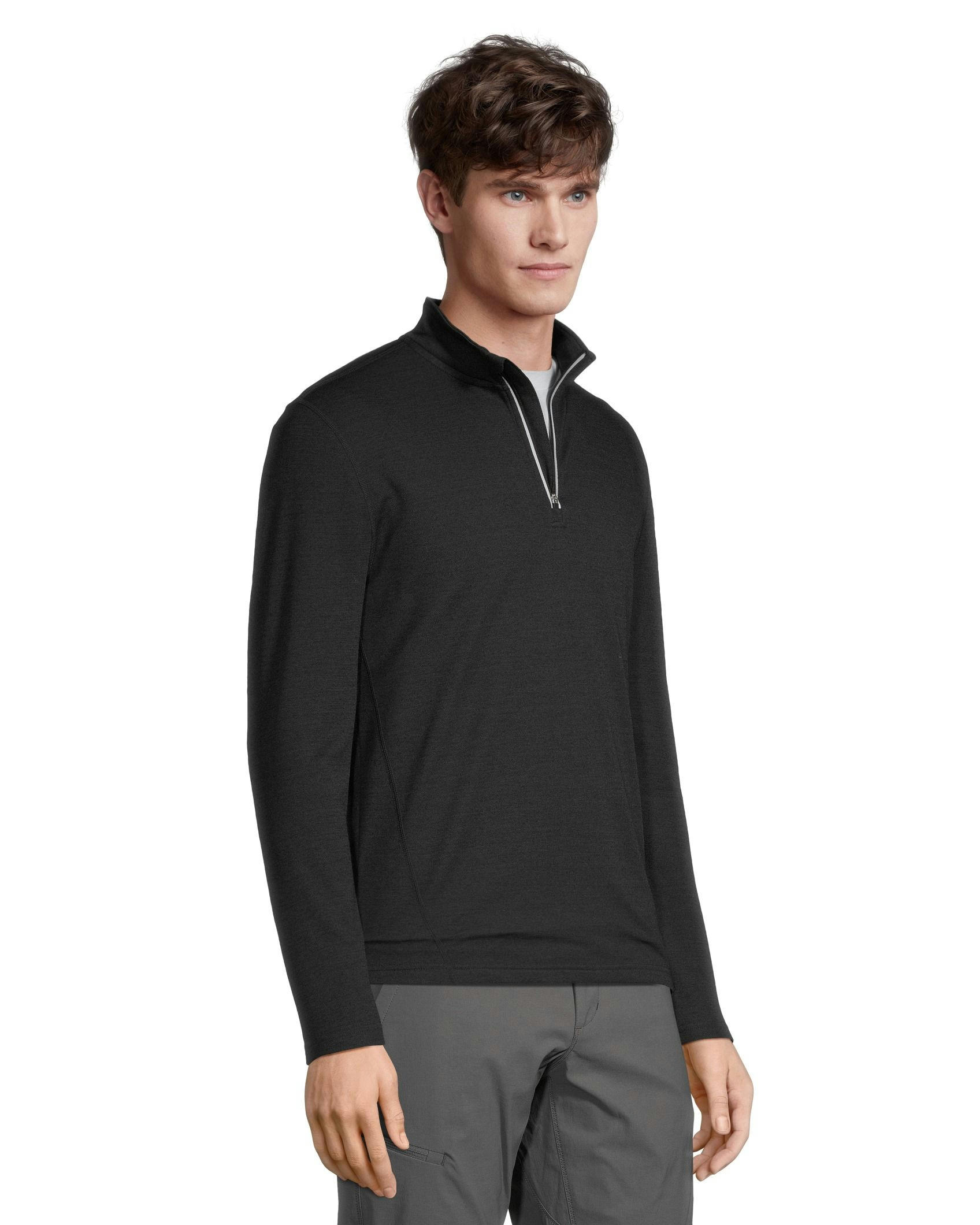 T-Max Men's Merino Wool 1/4 Zip Top