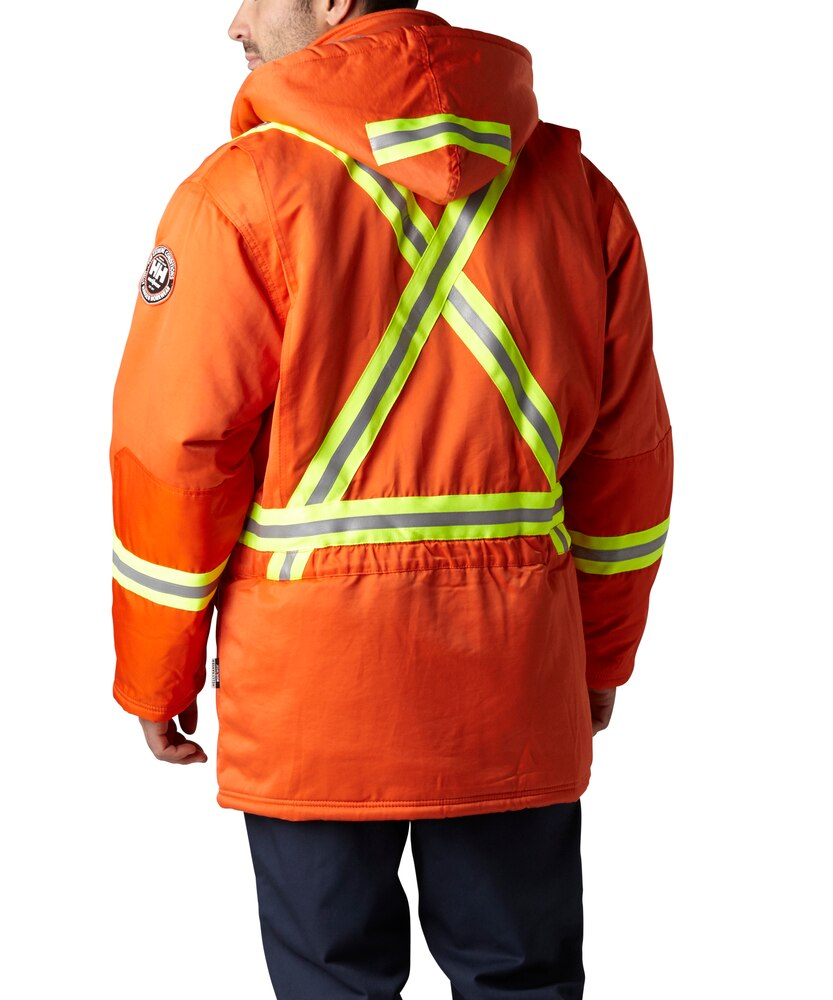 Helly Hansen Workwear Men's Weyburn Water Repellent Parka Jacket With CSA Tape - Navy