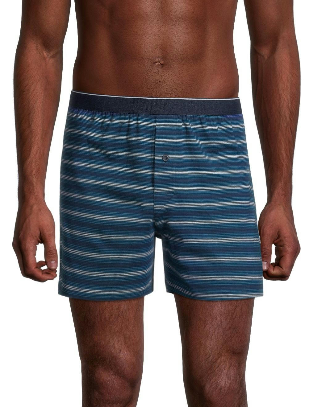 Denver Hayes Men's 2 Pack Yarn Dye Loose Fit Boxer Briefs