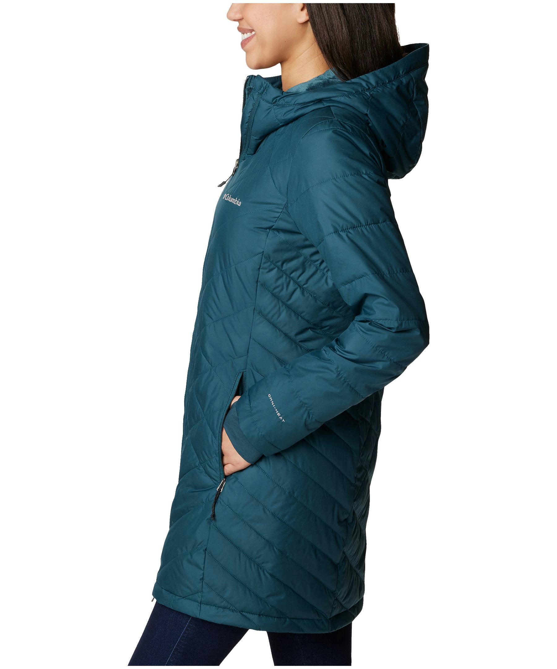 Columbia Women's Heavenly Omni-Heat Water Resistant Insulated Long Hooded Jacket