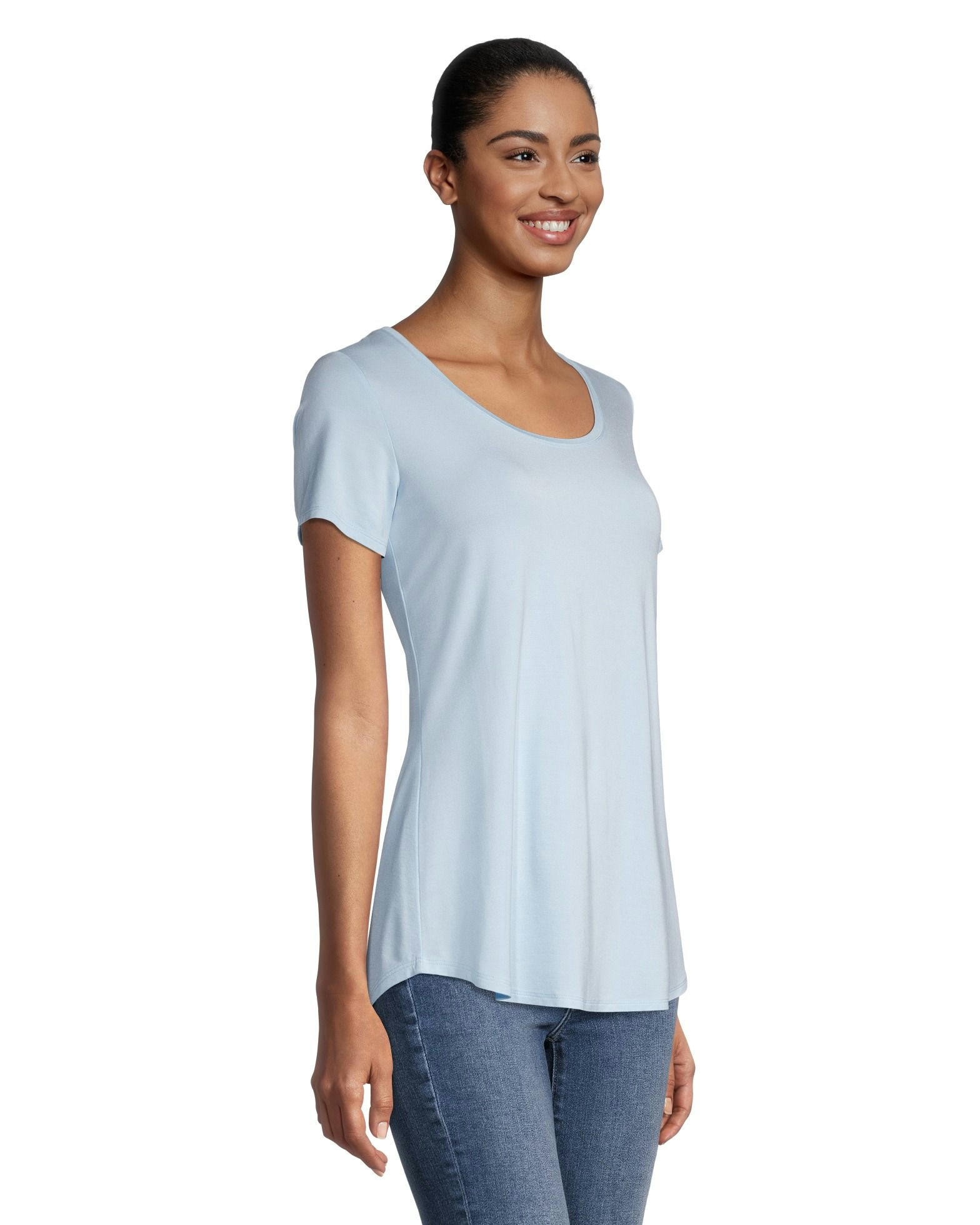 Women's Relaxed Fit Scoop Neck T Shirt