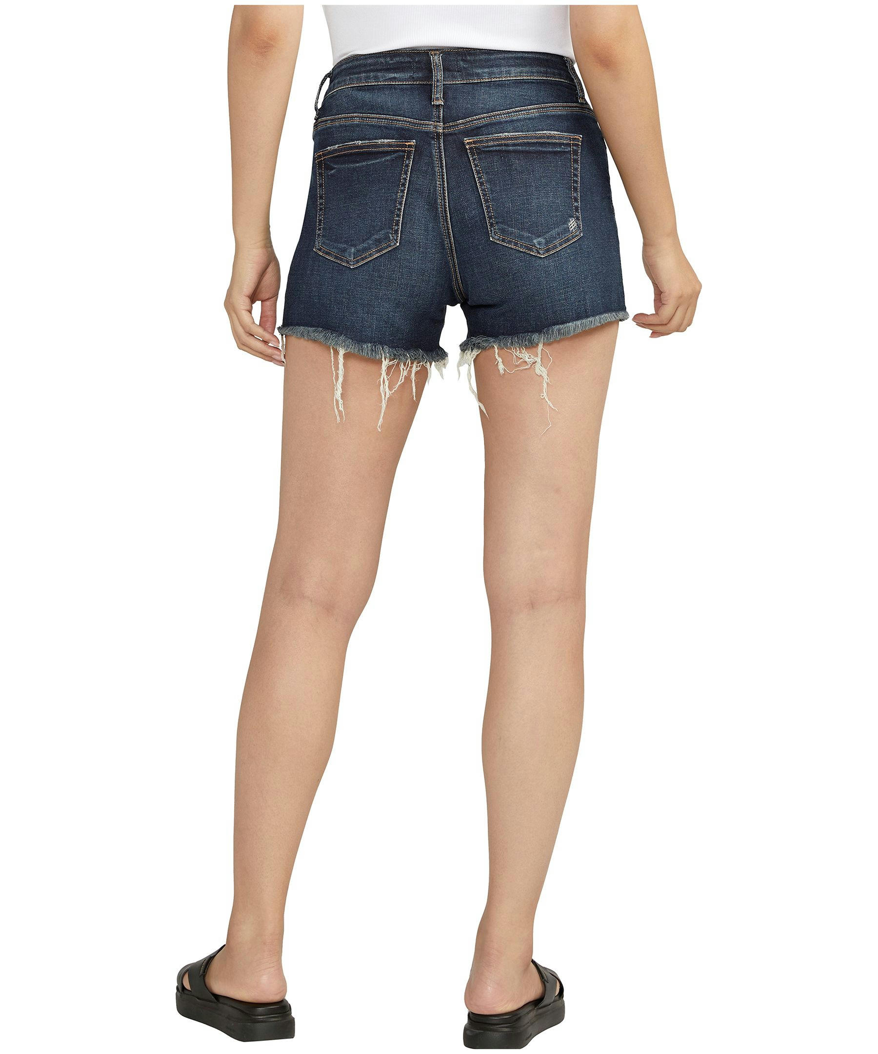 Silver Women's Suki Mid Rise Curvy Fit Shorts