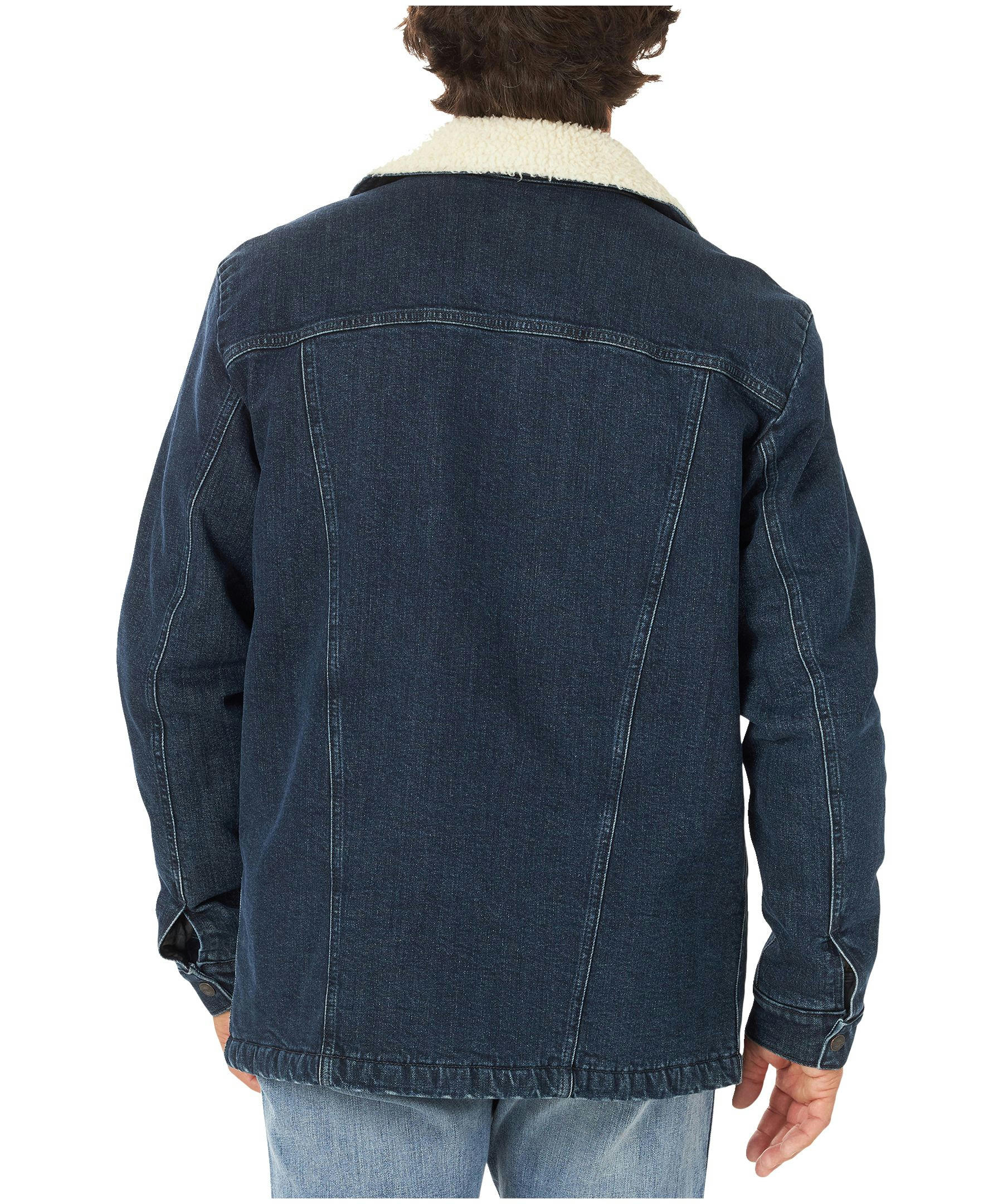 Wrangler Men's Sherpa Lined Cotton Barn Coat Jacket