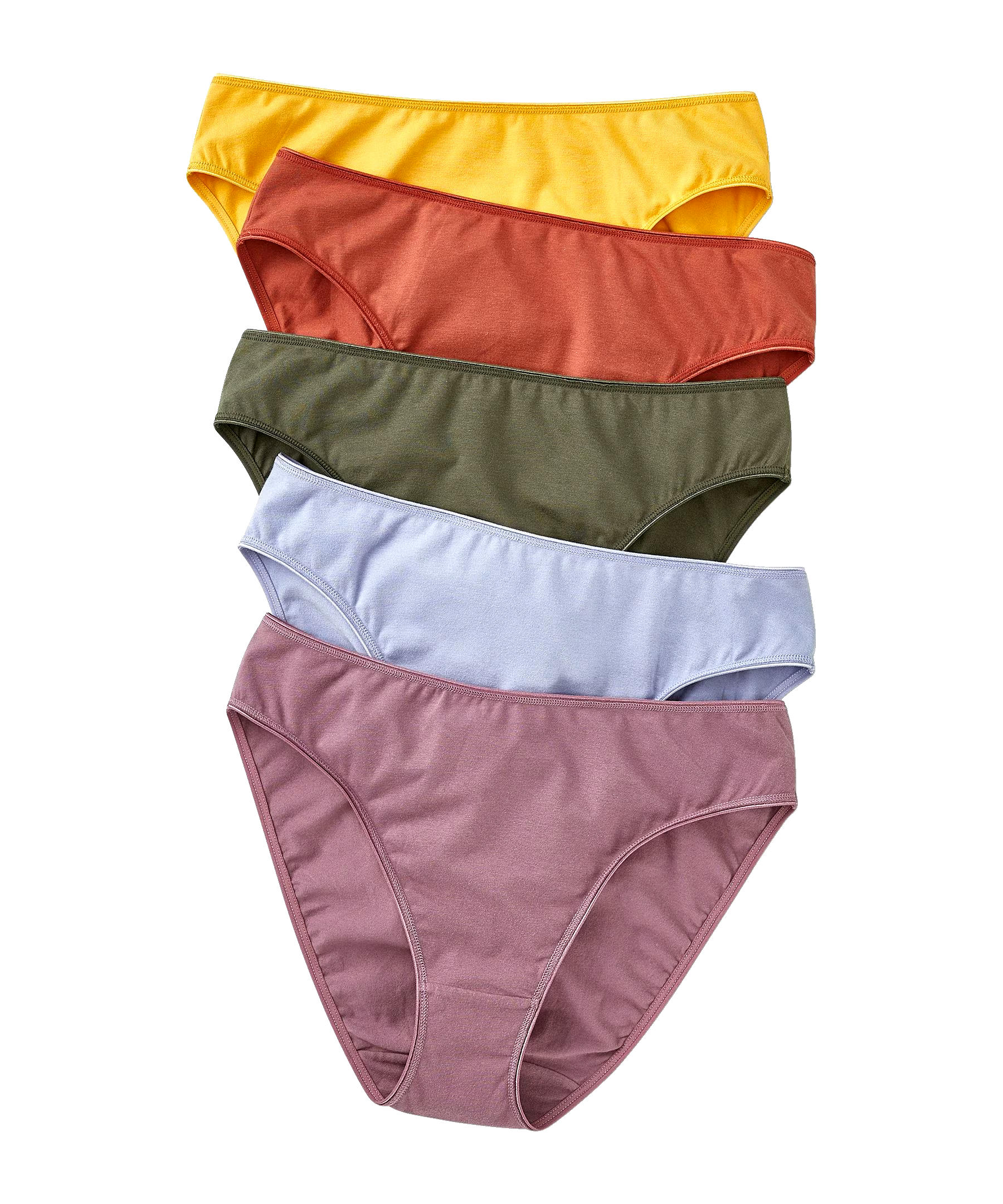 Denver Hayes Women's 5-pack Cotton Stretch Hi-Cut Underwear