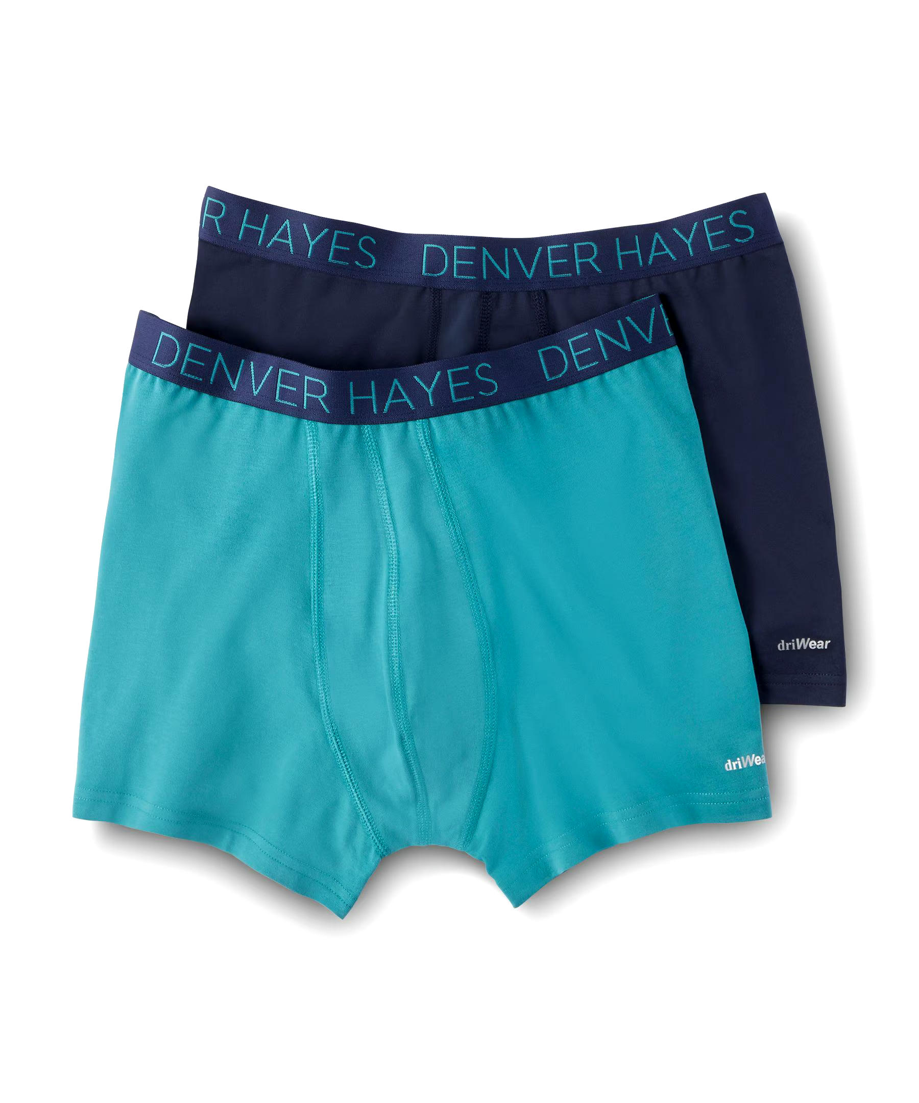 Denver Hayes Men's 2-Pack DriWear Trunk Brief
